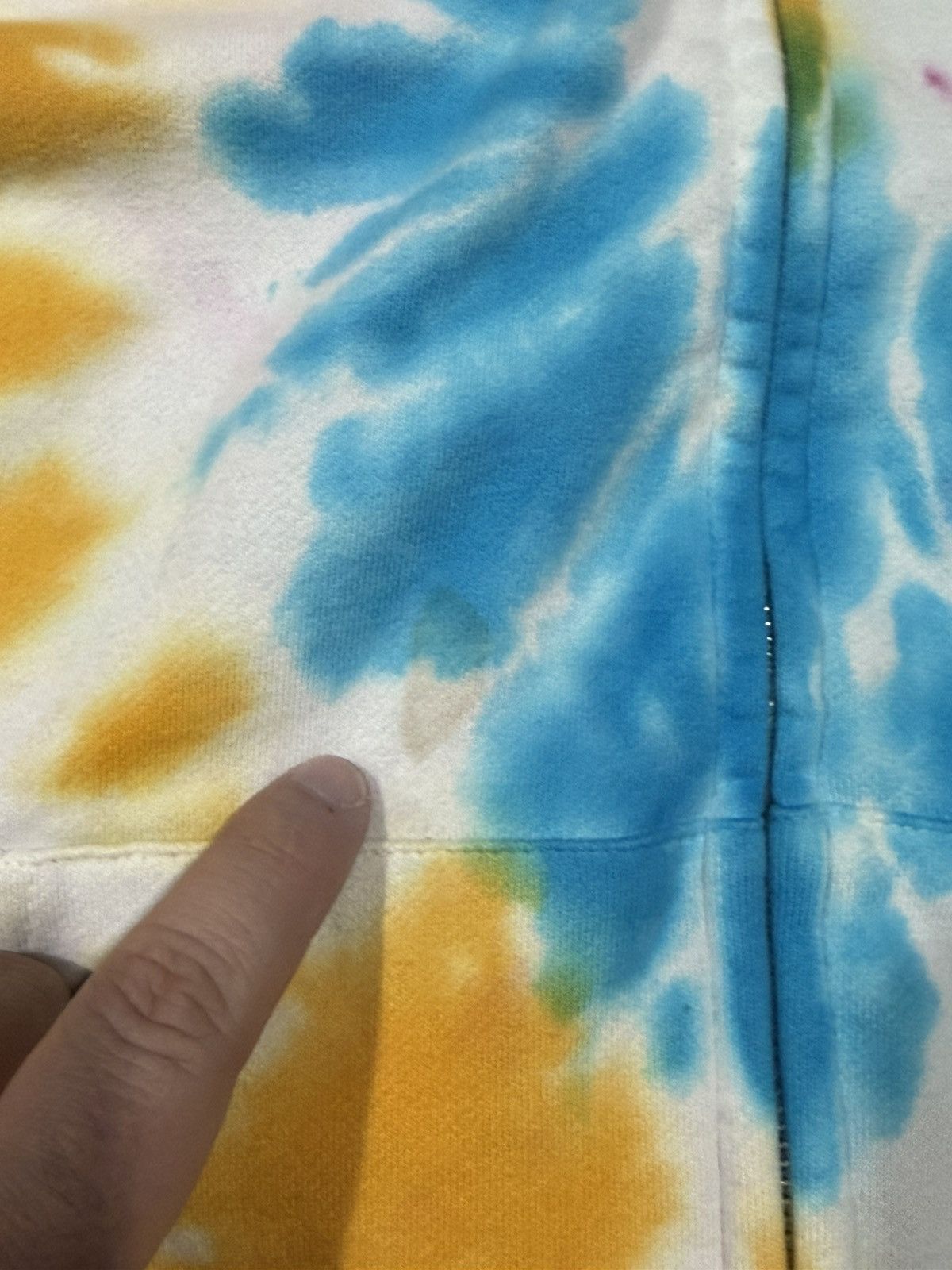 Bape BAPE Tie Dye PONR Shark Wide Full Zip Hoodie Size US XL / EU 56 / 4 - 5 Thumbnail
