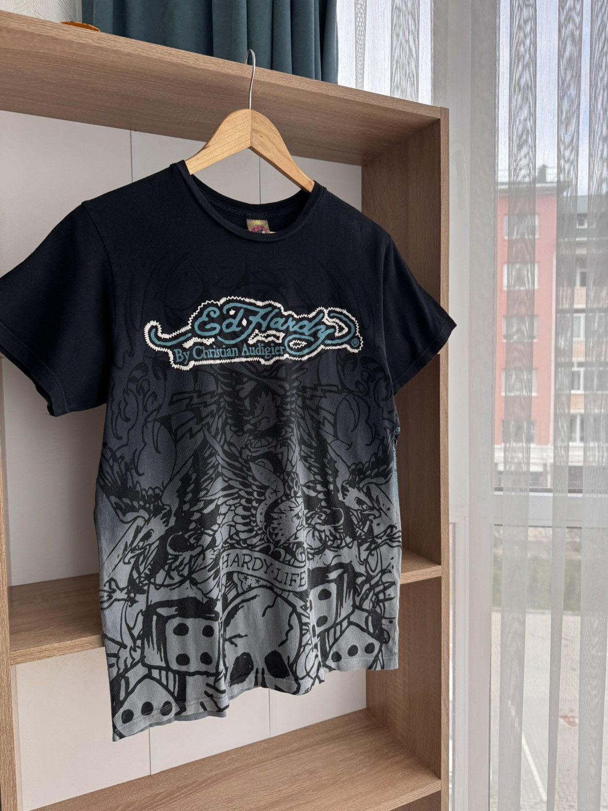 Christian Audigier × Ed Hardy × Vintage Vintage Ed Hardy by Christian Audigier Japanese T-Shirt Size US S / EU 44-46 / 1 - 4 Thumbnail