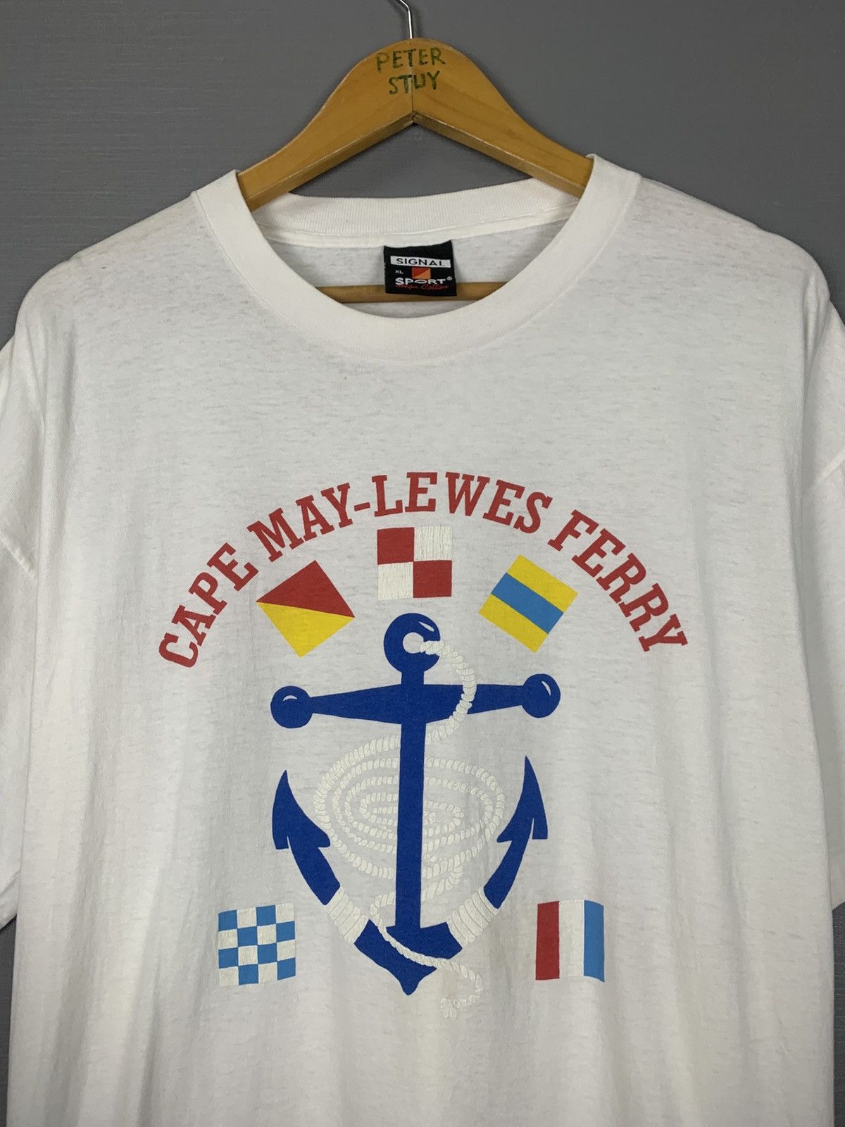 Vintage Vintage Cape May-Lewes Ferry Tee Size US XL / EU 56 / 4 - 2 Thumbnail
