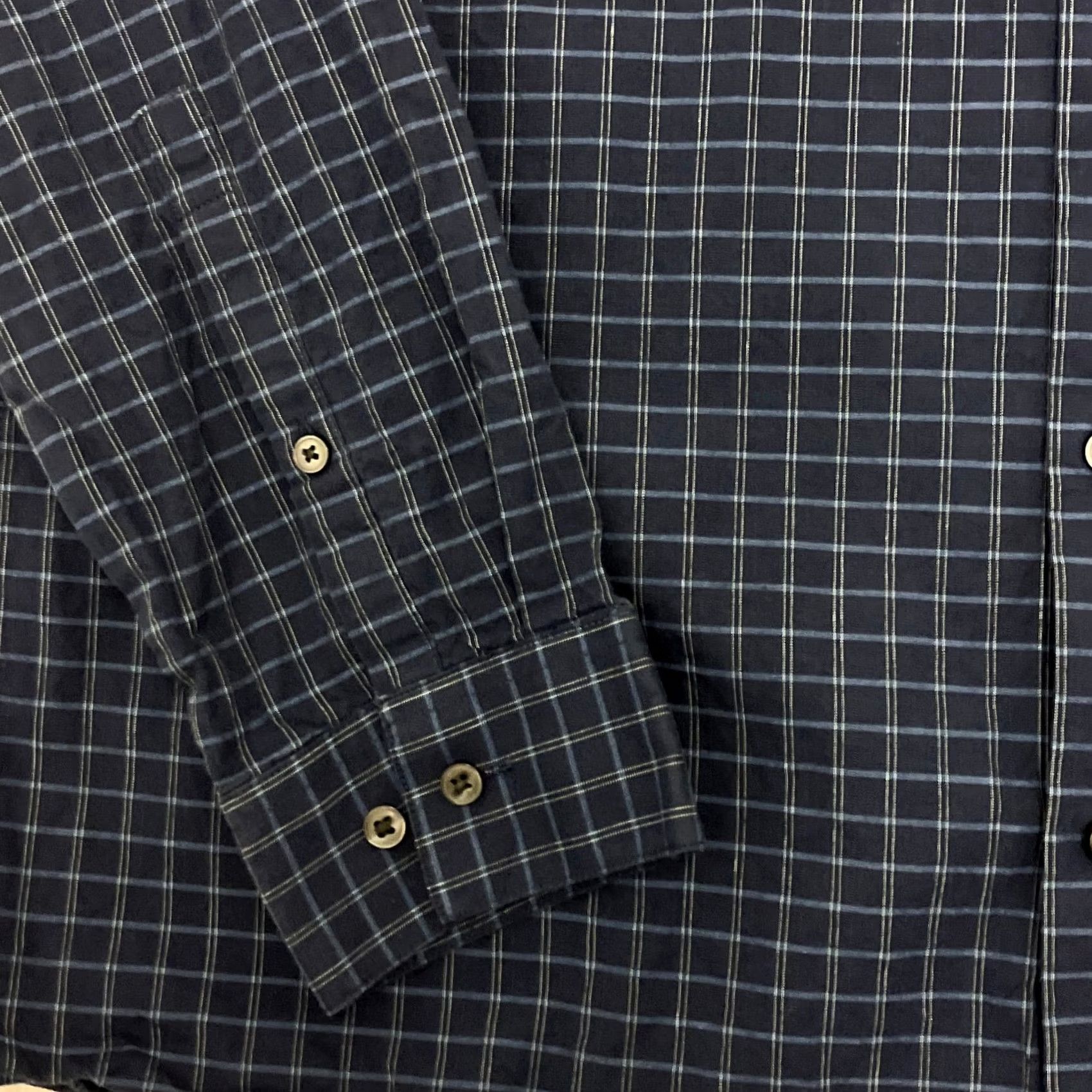 Calvin Klein Calvin Klein Shirt Mens XL Blue Check Slim Fit Long Sleeve Cotton Size US XL / EU 56 / 4 - 2 Thumbnail