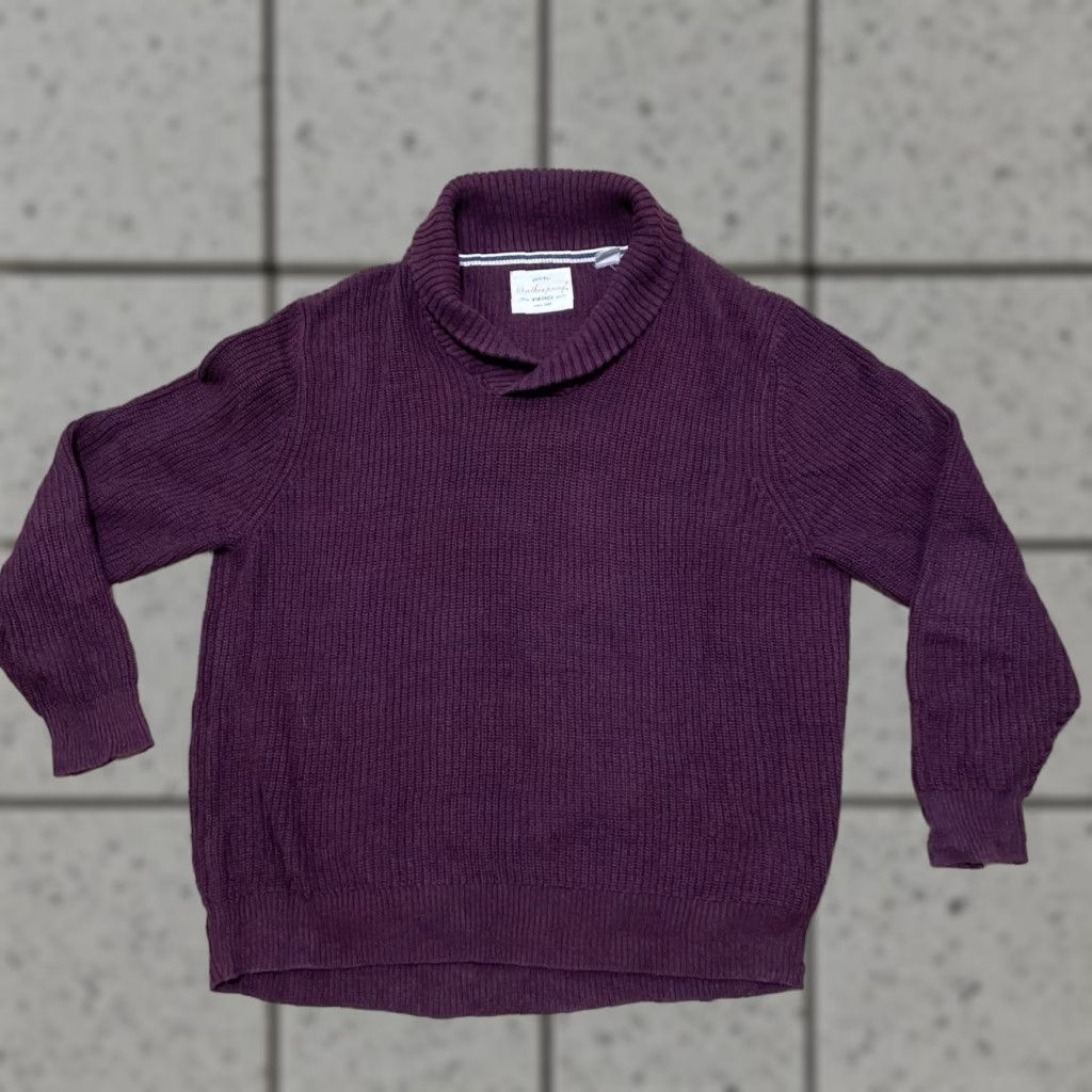 Weatherproof VINTAGE Weatherproof Sweater Men 2XL Pullover Cowl Maroon Heavyweight Knitted Knit Winter Casual Mens Size US XXL / EU 58 / 5 - 1 Thumbnail