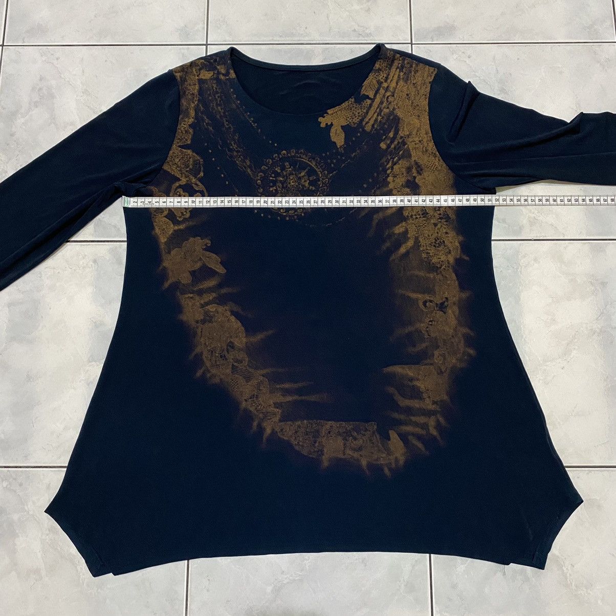 If Six Was Nine Japanese Jewel Chain Top GOA Style Longsleeves Tshirt Size L / US 10 / IT 46 - 16 Thumbnail
