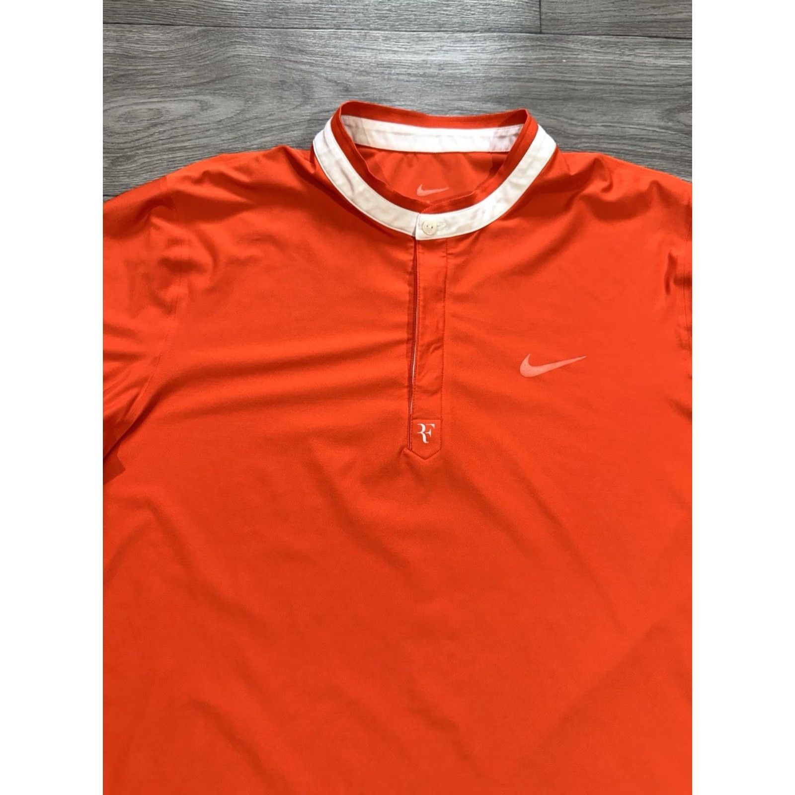 Nike Nike RF 2010 Miami Henley Tennis Polo Shirt Orange XL Men T-Shirt JERSEY 378658-891 Size US XL / EU 56 / 4 - 7 Thumbnail