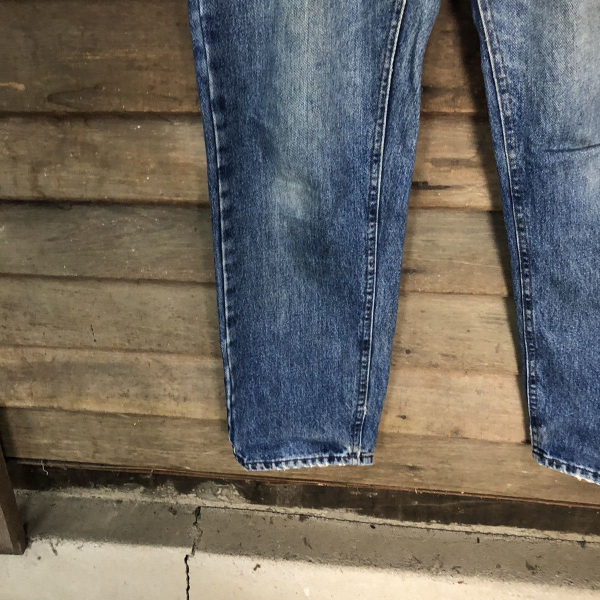 Lee Lee Blue Distressed Denim jeans vintage Pants #7327 Size US 28 / EU 44 - 9 Thumbnail