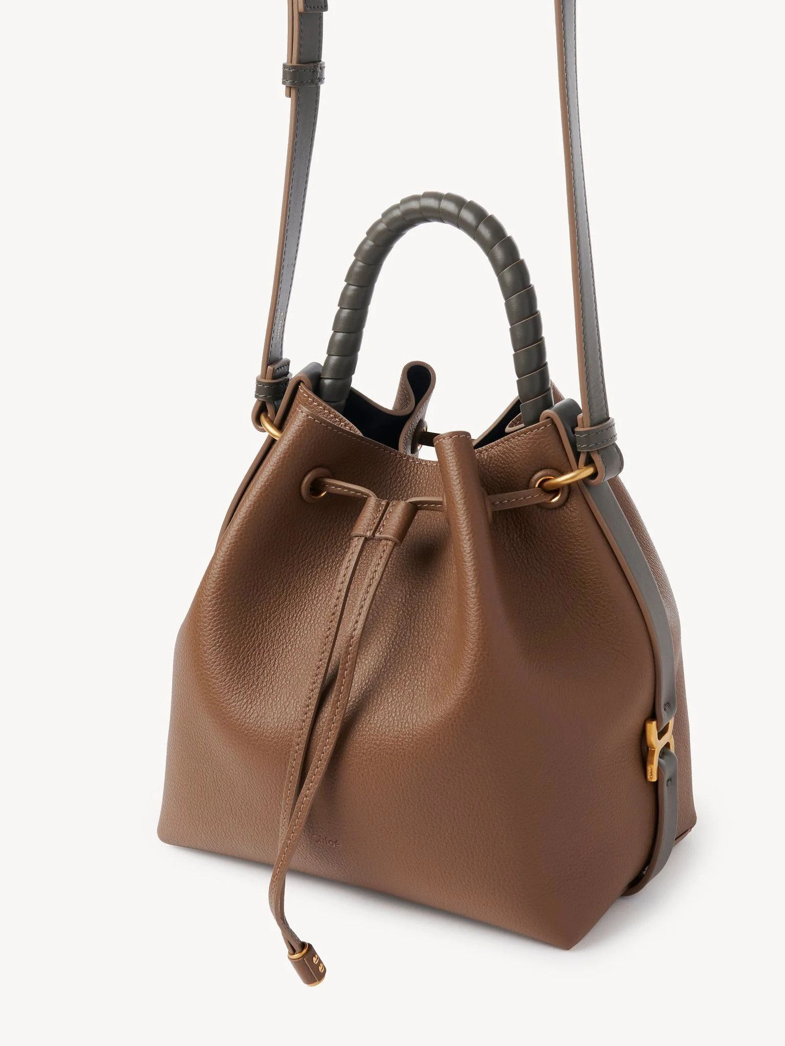 Chloe o1loc1c10425 Size: OS / Marcie Bucket Bag in Dark Nut Size ONE SIZE - 4 Thumbnail