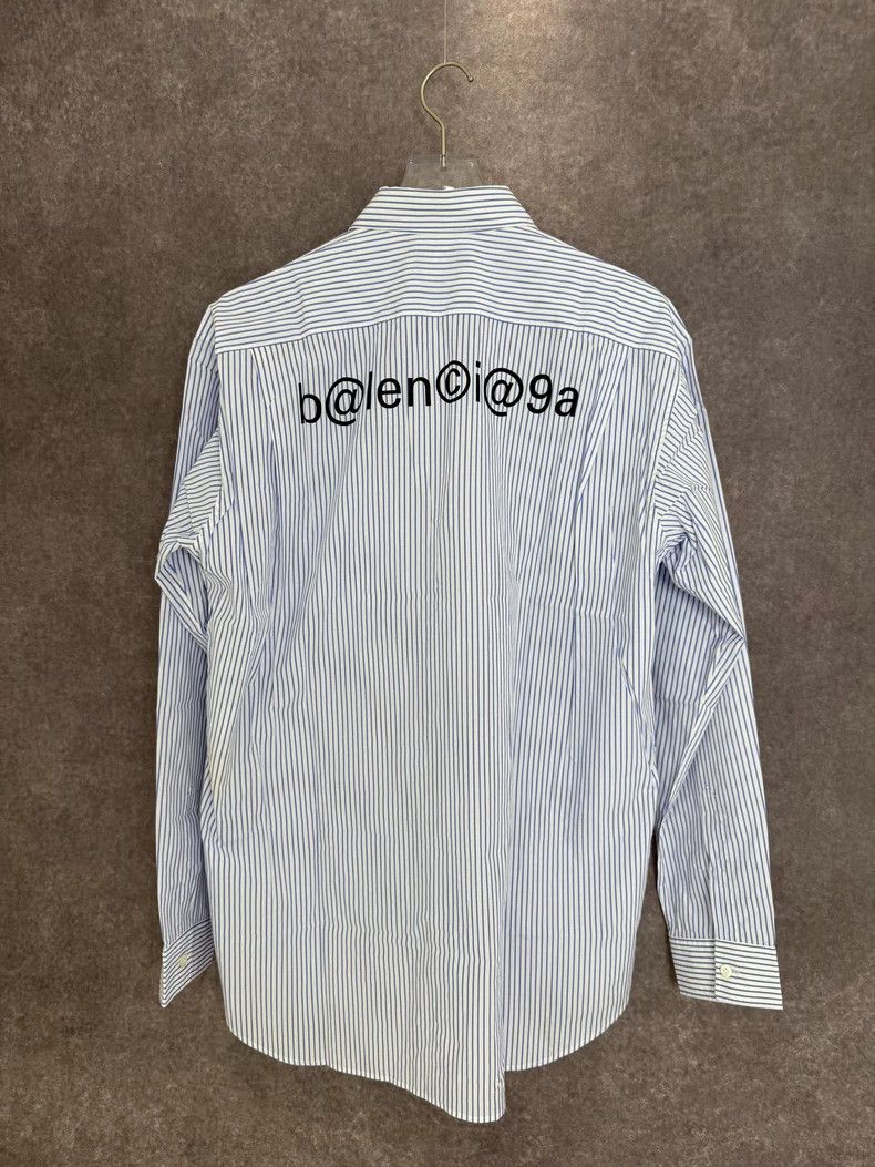 Balenciaga Balenciaga size 38 Letter on the back of striped shirt Size S / US 4 / IT 40 - 1 Thumbnail