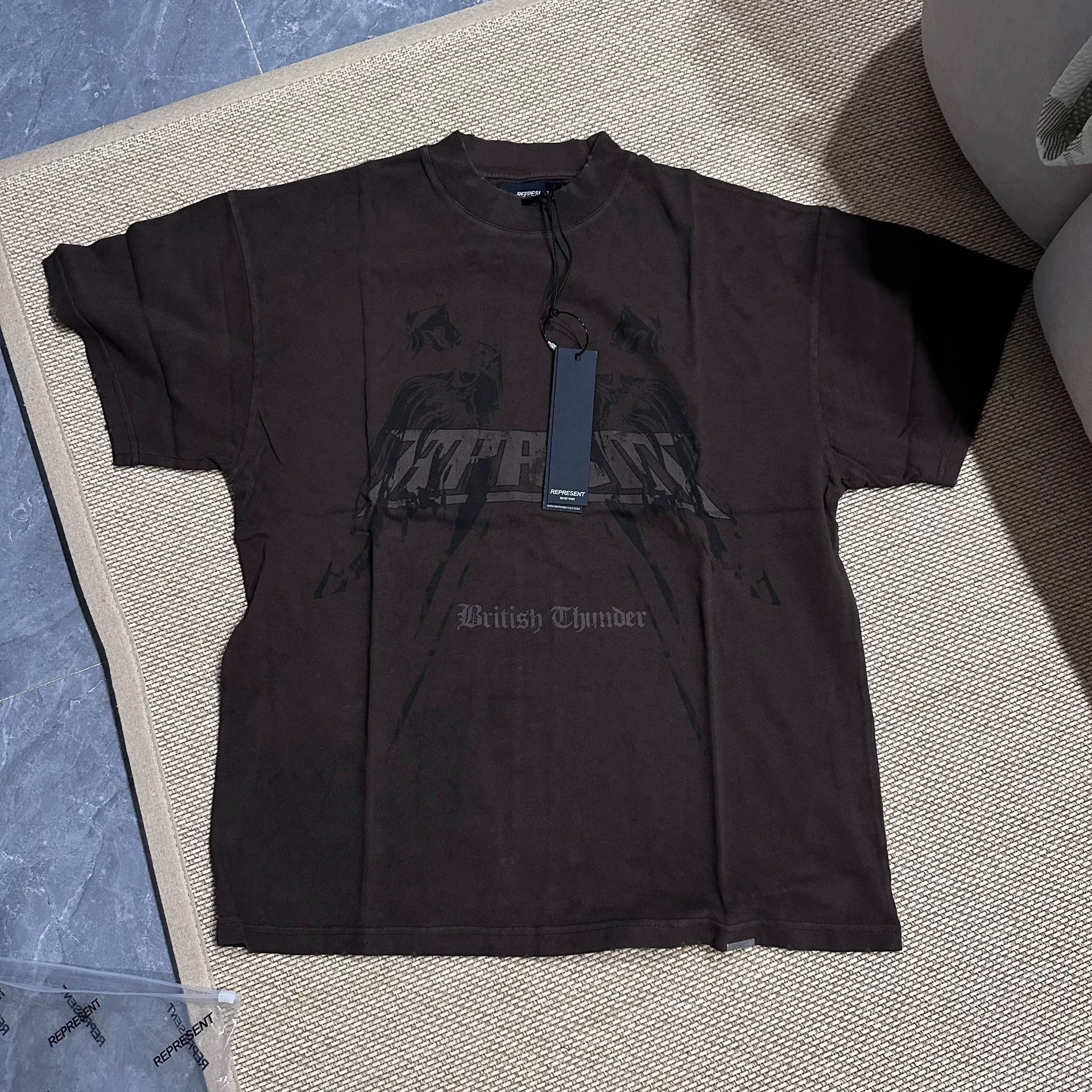 BLACK SIGN Represent Brown Short Sleeve T-Shirt Size US XS / EU 42 / 0 - 1 Thumbnail