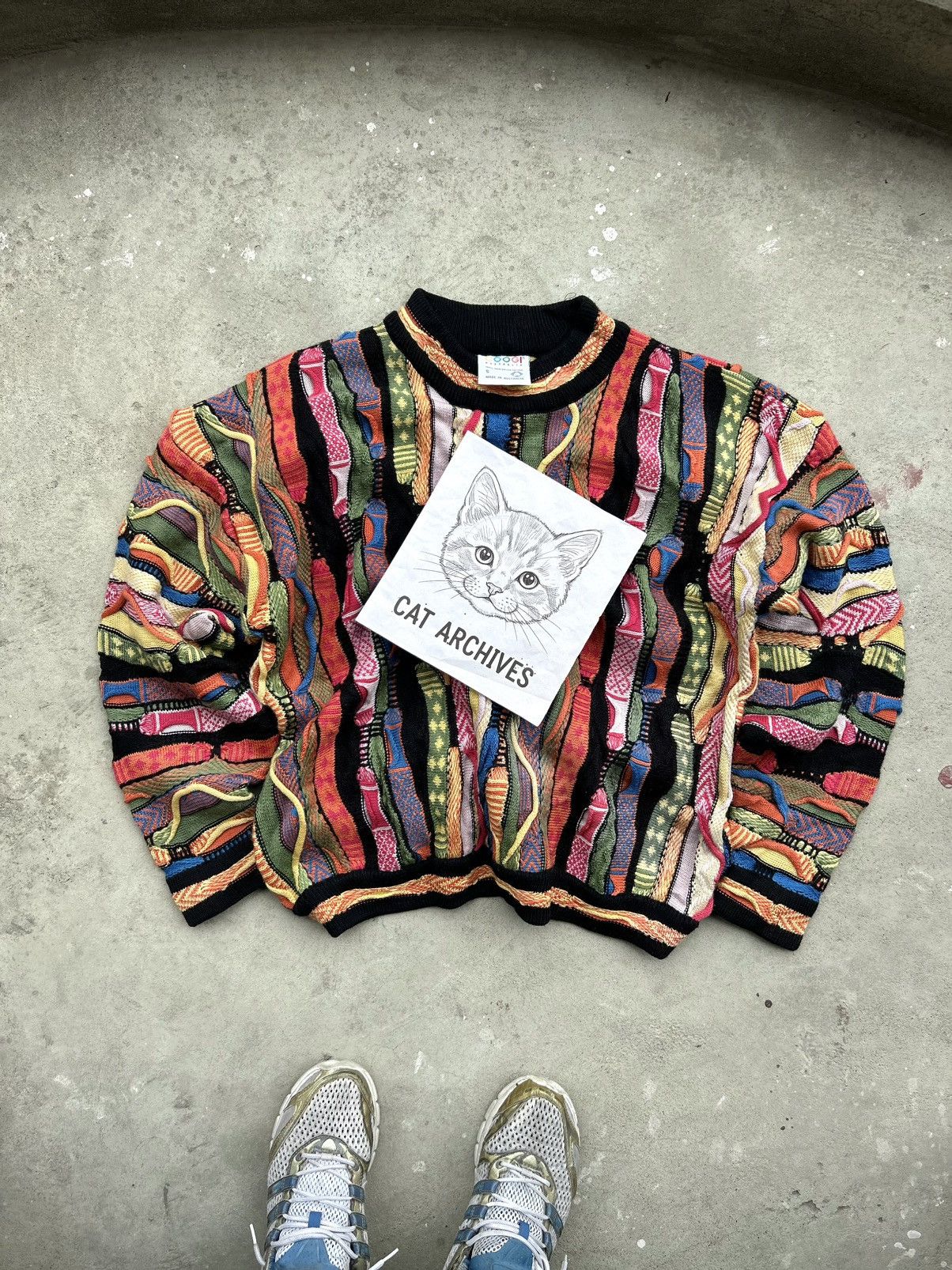 Coogi 💥RAREST💥 CRAZY VINTAGE COOGI THICK CABLE KNIT Size US M / EU 48-50 / 2 - 8 Thumbnail