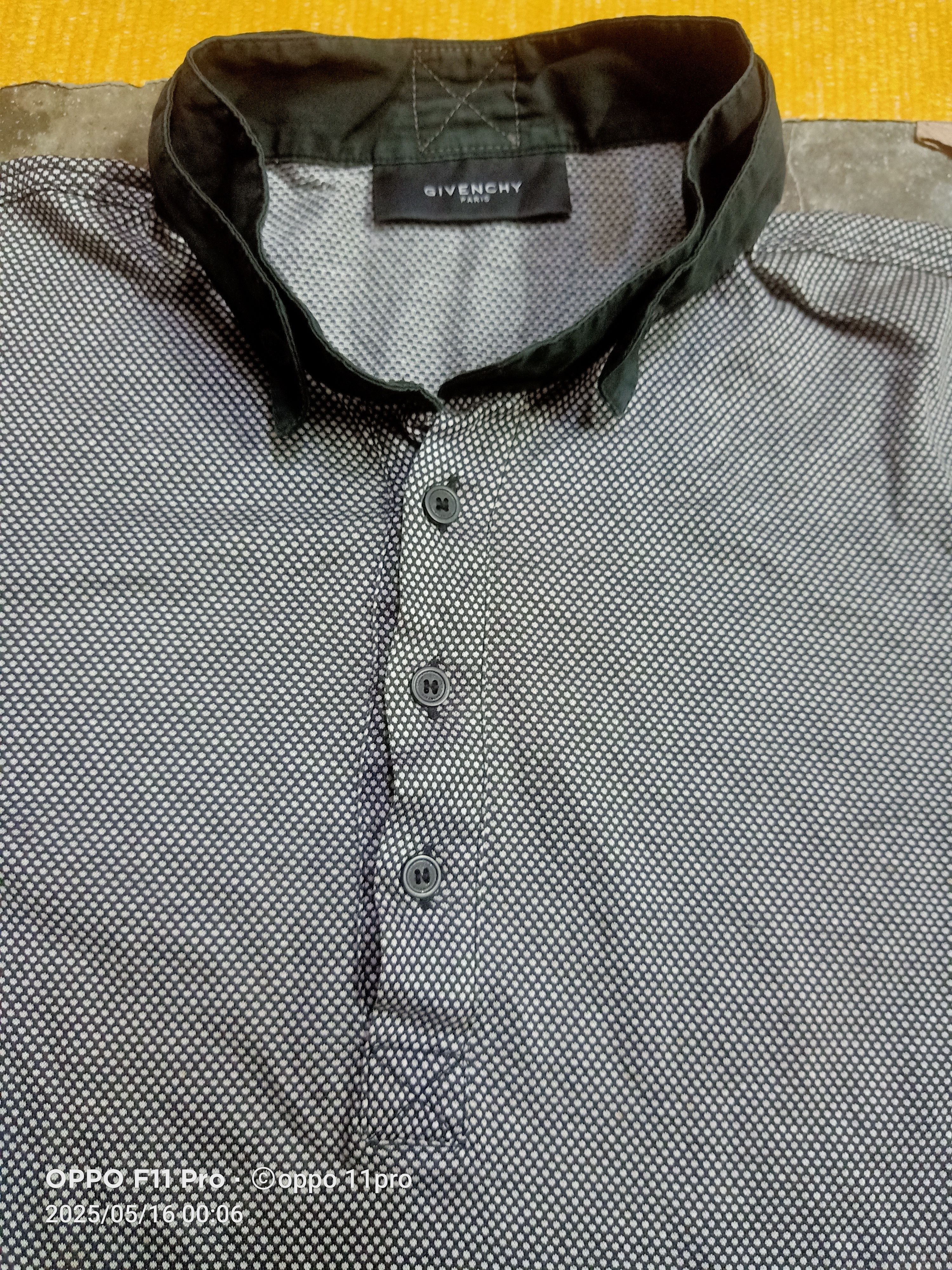 Givenchy × Riccardo Tisci Givenchy Paris Vintage 90s LongSleeve Polo Double Coller Size US M / EU 48-50 / 2 - 3 Thumbnail