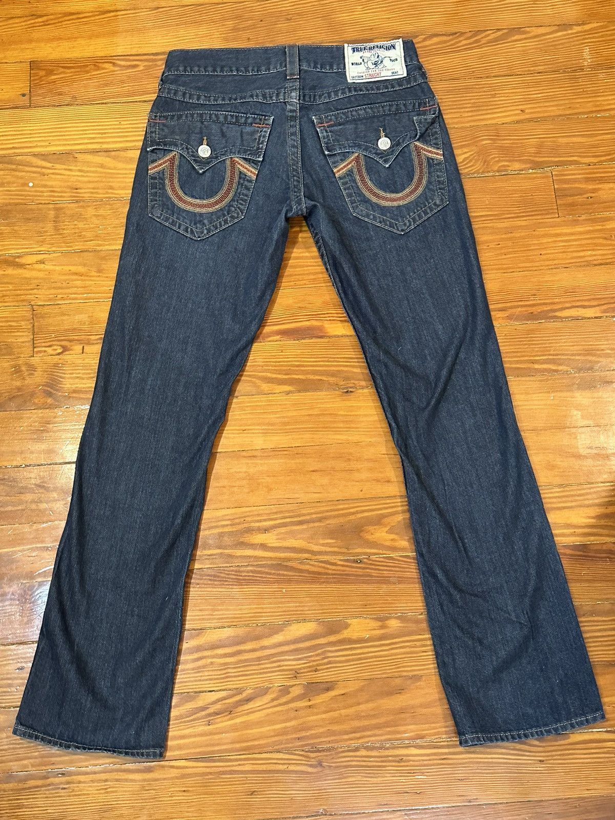 True Religion Rare True Religion Straight-Leg Jeans-Super T Stitch Size US 30 / EU 46 - 3 Thumbnail