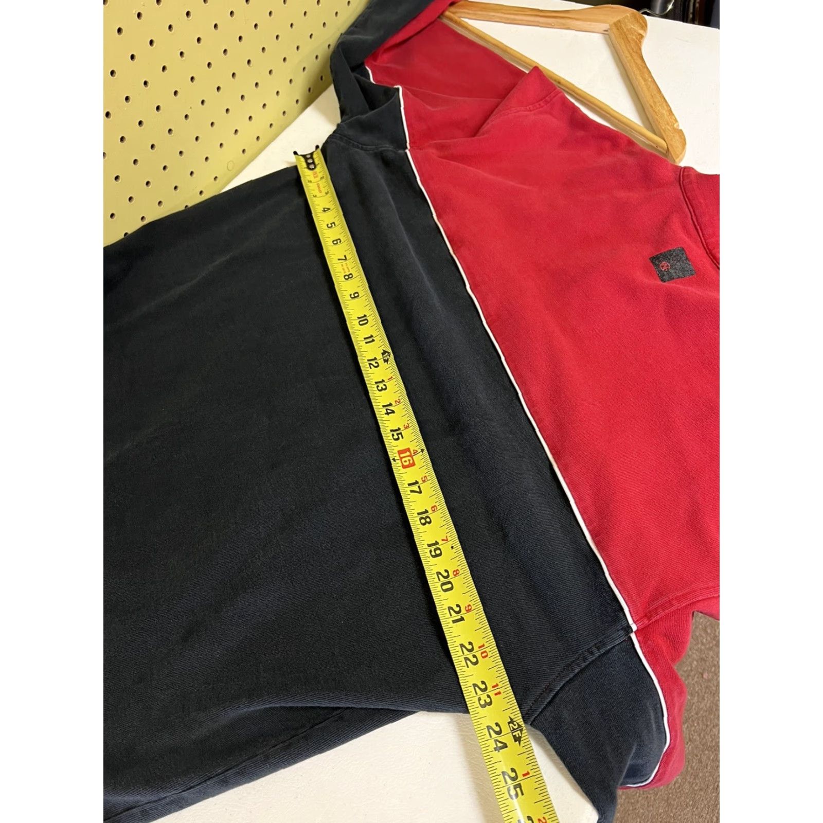 Nautica VINTAGE Nautica Competition Sweatshirt Long Sleeve Pull Over 1/4 Zip XL Red Black Mens Size US XL / EU 56 / 4 - 6 Thumbnail
