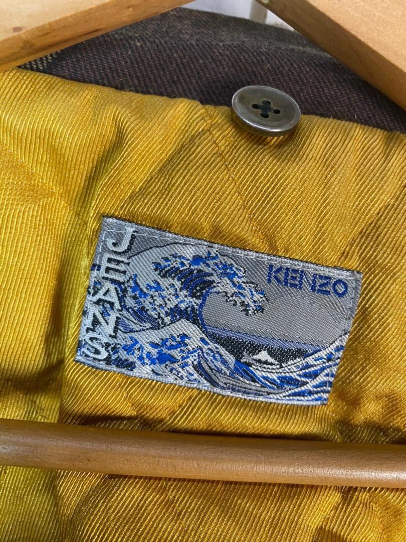Kenzo Kenzo jeans fullprint button up trucker denim jacket Size US L / EU 52-54 / 3 - 7 Thumbnail