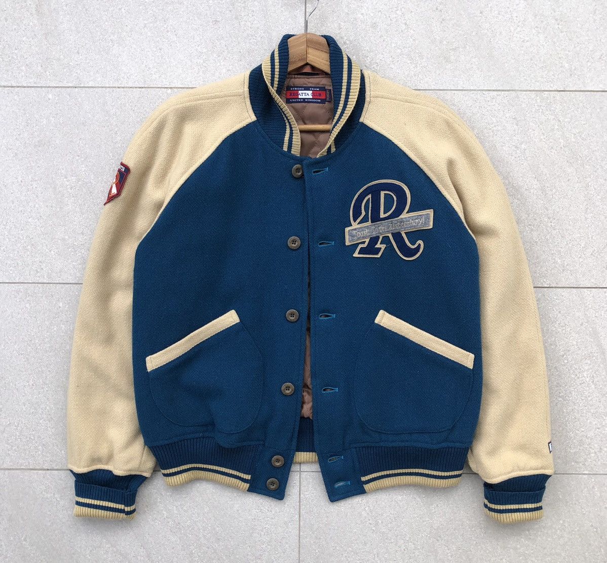 Vintage Vintage REGATTA Club Wool Varsity Jacket Size US M / EU 48-50 / 2 - 9 Thumbnail