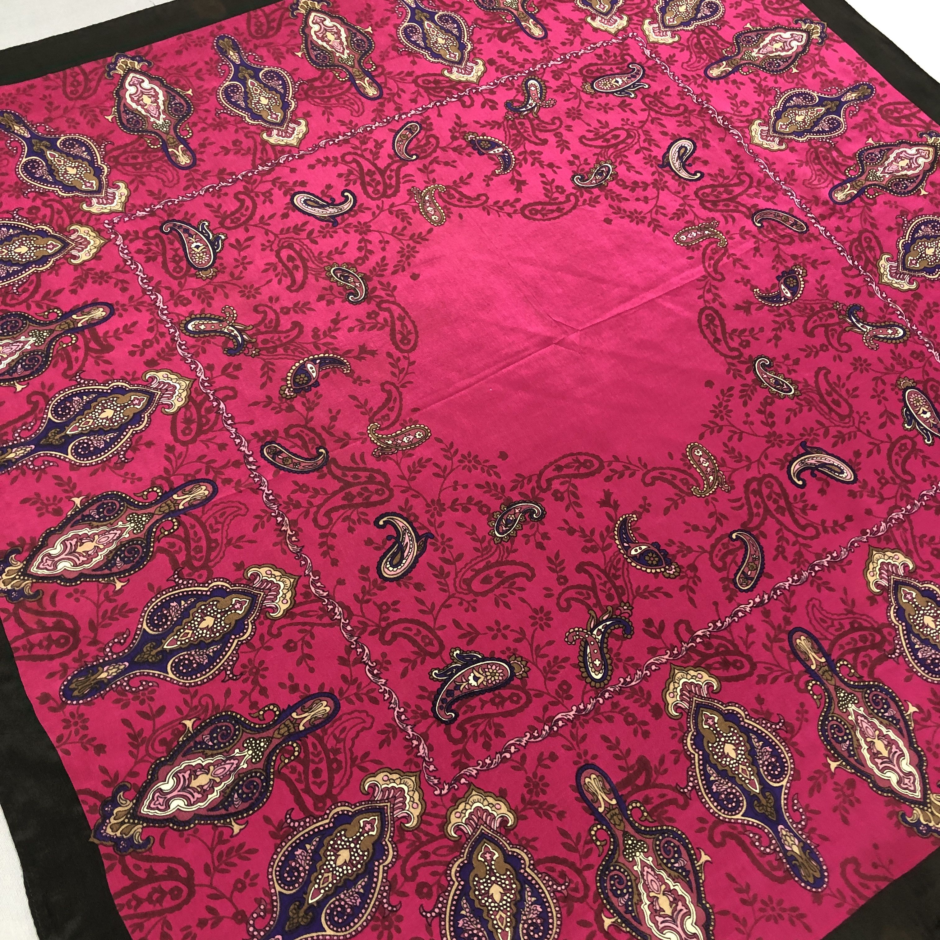 Other × Vintage Vintage SILK Scarf Twill Stole Wraps Scarves Size ONE SIZE - 4 Thumbnail