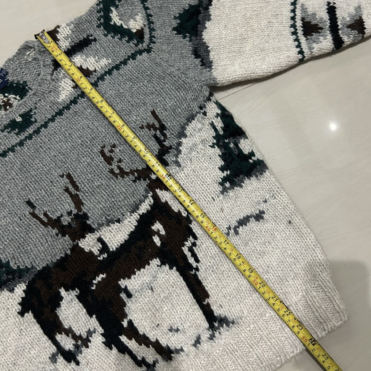 RRL Ralph Lauren Vintage90s Polo Ralph Lauren KnitSweater Deer in a Landscape Size US S / EU 44-46 / 1 - 8 Thumbnail