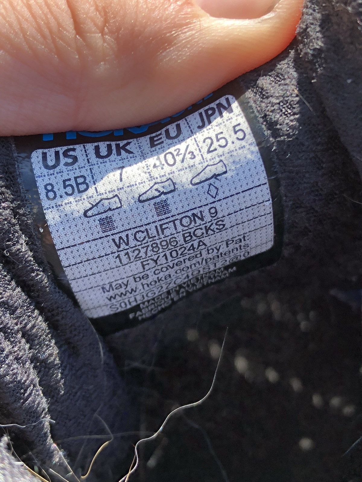 Hoka Hoka Clifton 9 1127896BCKS Size US 8.5 / IT 38.5 - 13 Thumbnail