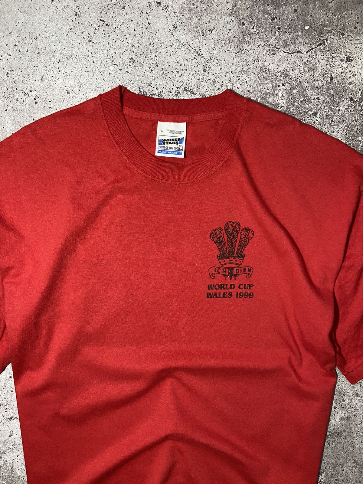 Vintage 💥World Cup Wales 1999 Vintage Screen Stars t-shirt‼️ Size US L / EU 52-54 / 3 - 3 Thumbnail