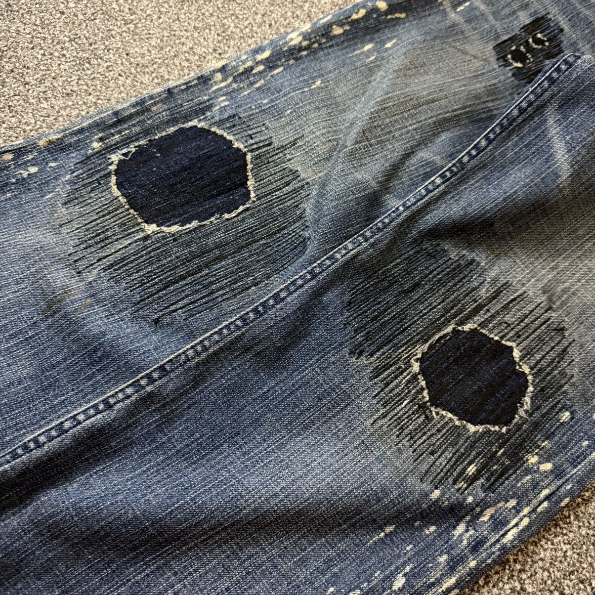 Fashion Victim Archive Wideleg Paint Exhibitionist Distressed y2k Denim Size US 31 - 7 Thumbnail