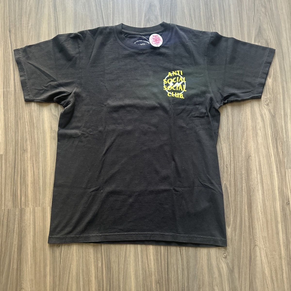 Anti Social Social Club Anti Social Social Club T-Shirt Black Yellow Logo Men’s - L Size US L / EU 52-54 / 3 - 1 Thumbnail