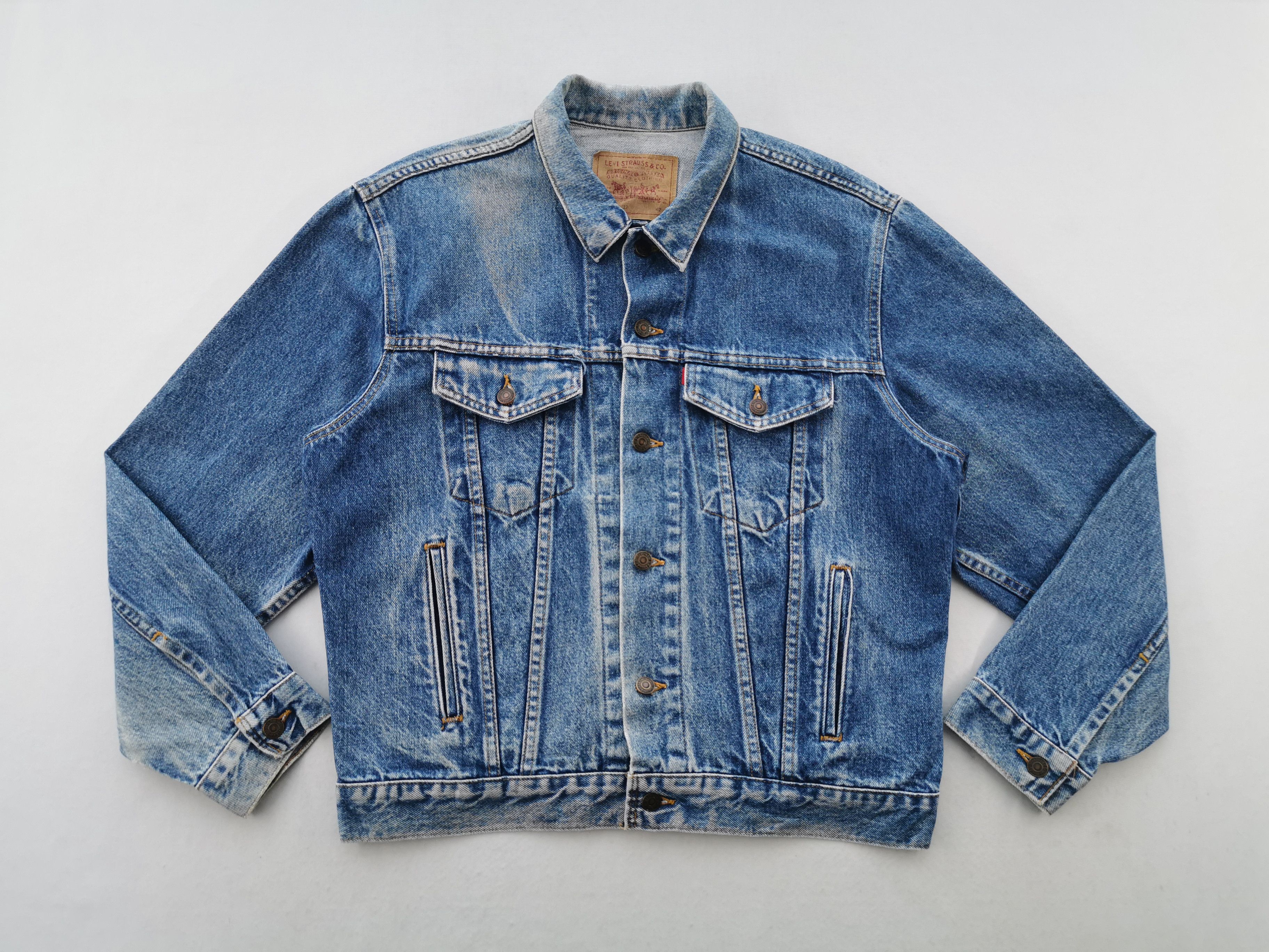 Levi's Vintage 90s Levis 70508-0217 Denim Jacket Made In USA Size L Size US L / EU 52-54 / 3 - 3 Thumbnail