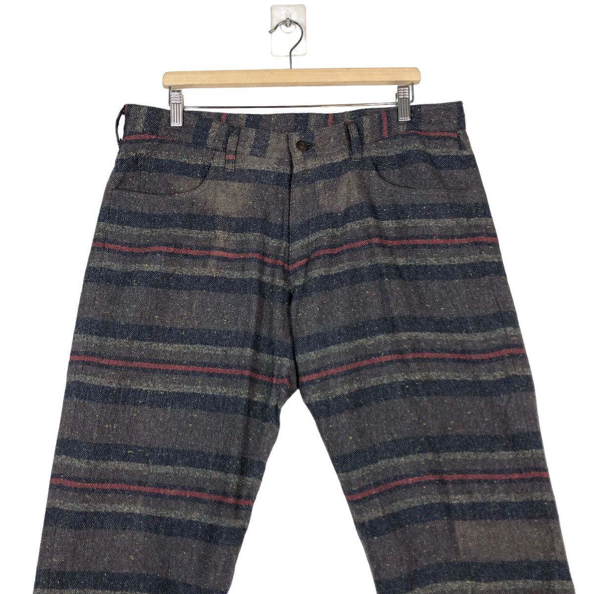 Japanese Brand 🔥SHORT PANT WOOL BLANKET THE GUILTS ISSEY MIYAKE Size US 36 / EU 52 - 5 Thumbnail