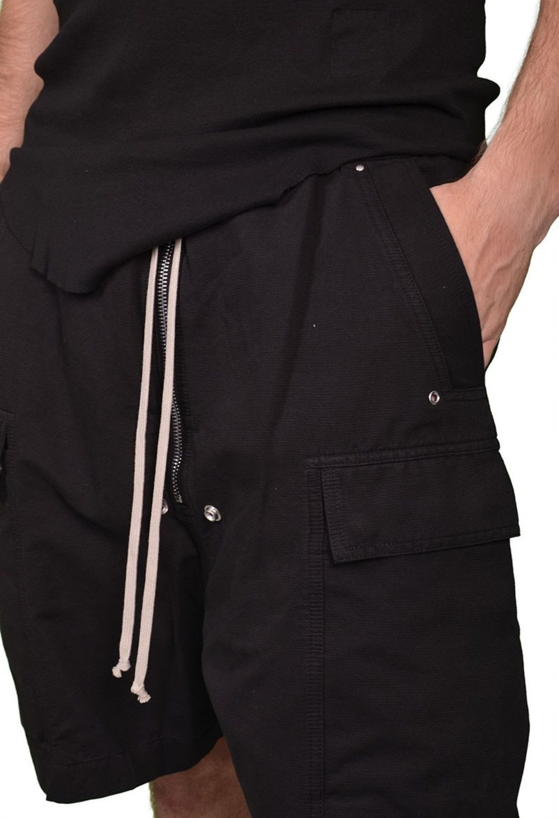 Rick Owens × Rick Owens Drkshdw Last Size Rick Owens Cargo Bela Cotton Shorts Size US 32 / EU 48 - 4 Thumbnail