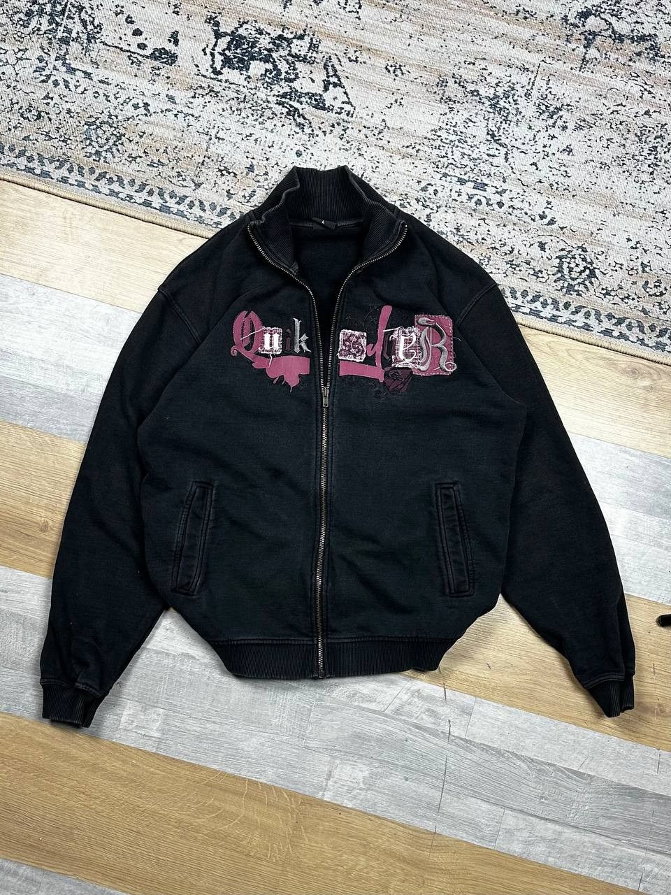 Quiksilver Crazy Y2K Vintage Faded QuickSilver Zip Up Hoodie Size US L / EU 52-54 / 3 - 1 Thumbnail