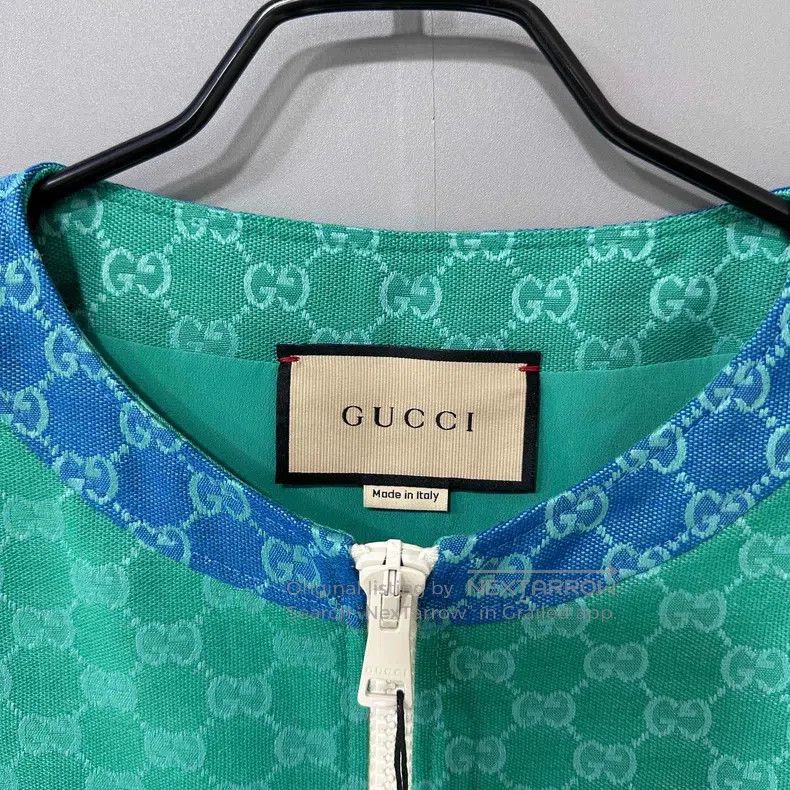 Gucci Gucci Blue and green colour-blocked full-print three-pocke Size XS / US 0-2 / IT 36-38 - 4 Thumbnail