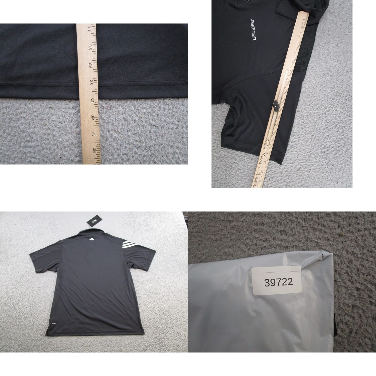 Adidas NWT adidas Golf Climalite Polo Shirt Size L Black Logo Polo Shirt Mens Regular Large w/ Logo Size US L / EU 52-54 / 3 - 8 Thumbnail