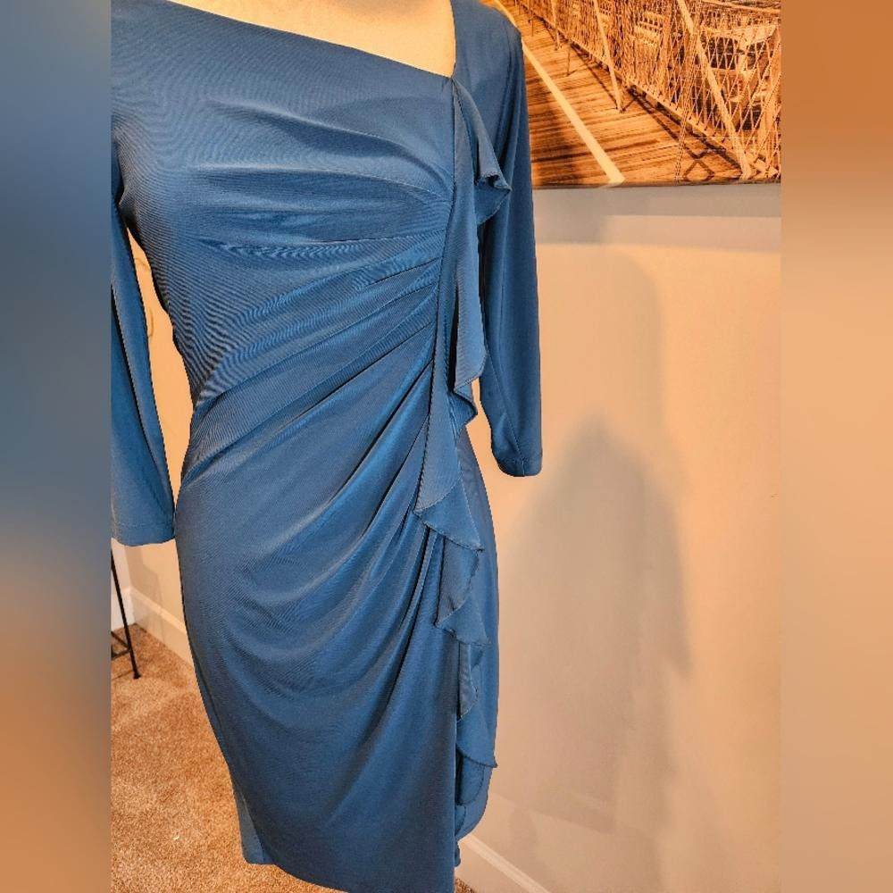 Designer Ronnie Nicole Ruched Dress -Size 6 #243 Size M / US 6-8 / IT 42-44 - 5 Thumbnail