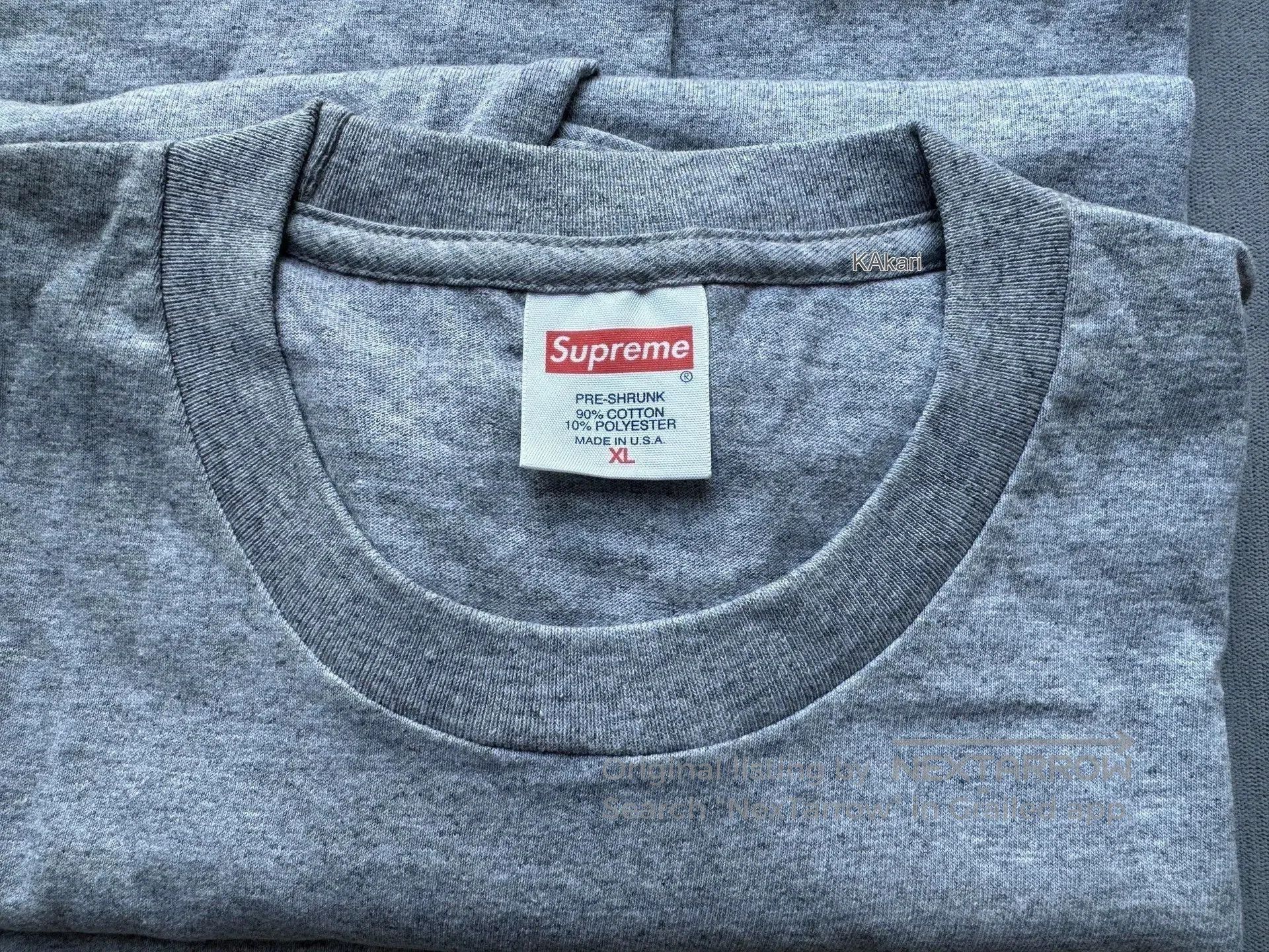 Supreme Gray Graphic Print Short Sleeve Shirt . Size US XL / EU 56 / 4 - 2 Thumbnail