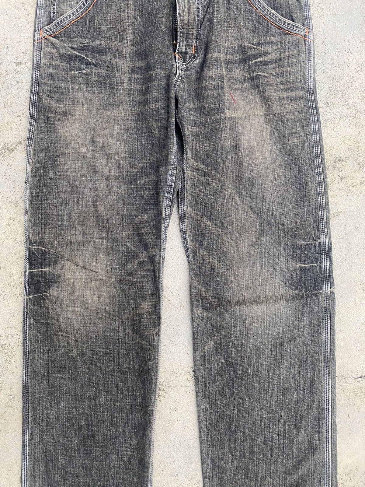 Edwin × Japanese Brand × Vintage Vintage y2k Edwin XV-S Faded Buckel Jeans Size US 33 - 7 Thumbnail