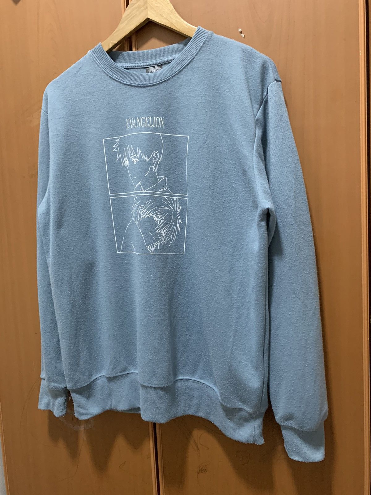 Anime 🔥Steals🔥 Anime Evangelion Woven Crewneck Sweater Size US L / EU 52-54 / 3 - 2 Thumbnail