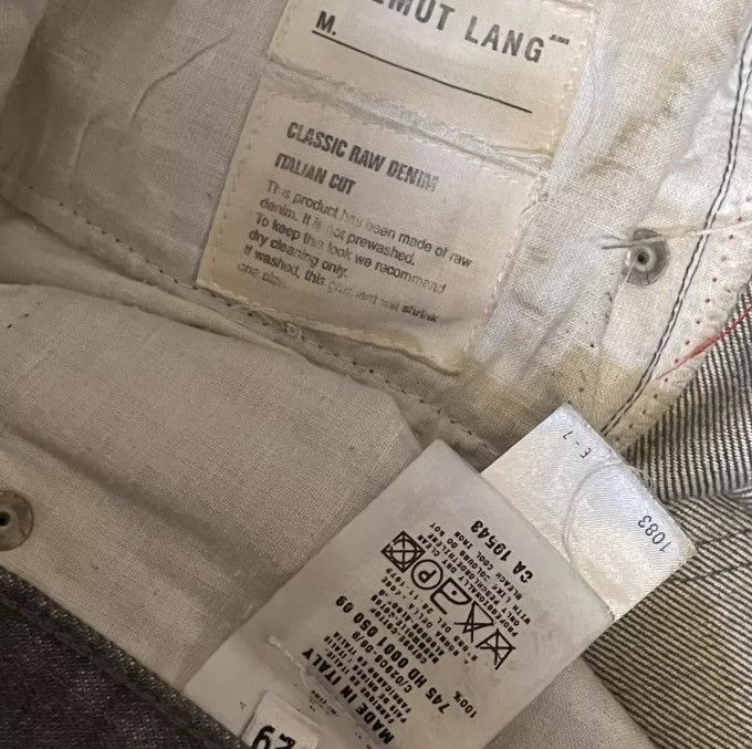 Helmut Lang Helmut Lang90s Self Washed Grey Jeans 2412-Nextarrow Size US 29 - 5 Thumbnail