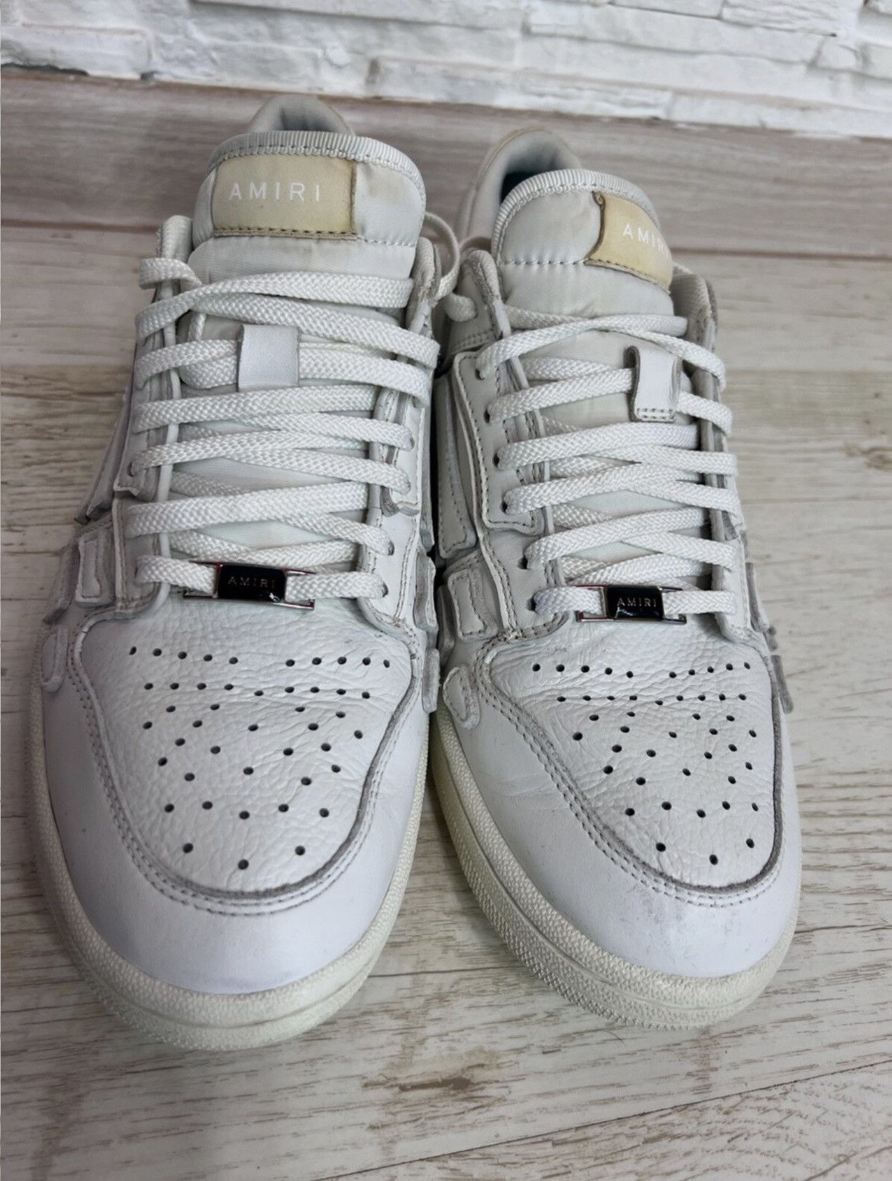 Amiri Amiri Skel Top Skeleton Sneakers 41 Leather Shoes Size US 8 / EU 41 - 9 Thumbnail