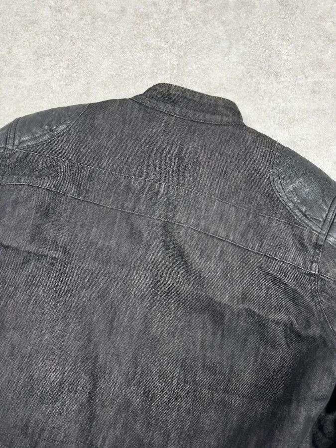 Daniele Alessandrini 2000s Daniele Alessandrini Biker Raw Grey Denim Jacket Size US S / EU 44-46 / 1 - 6 Thumbnail