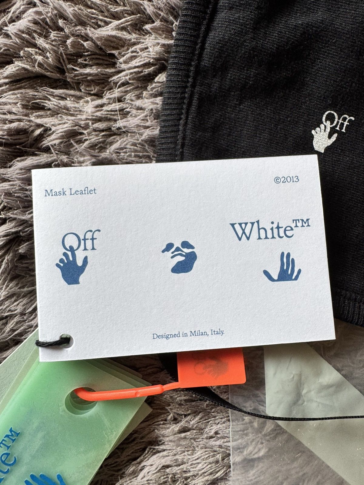 Off-White Off white over the head swimming logo face mask black Size ONE SIZE - 3 Thumbnail