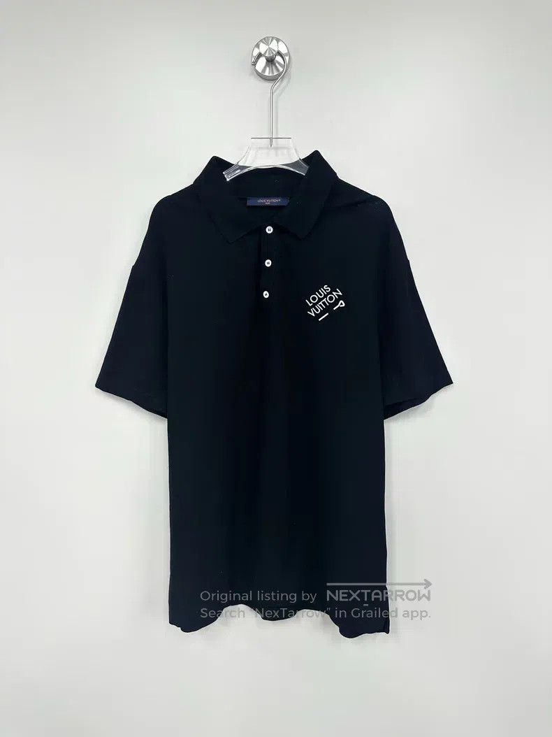 Louis Vuitton Louis Vuitton Pin embroidered solid half-sleeve Polo shirt Size US M / EU 48-50 / 2 - 1 Thumbnail