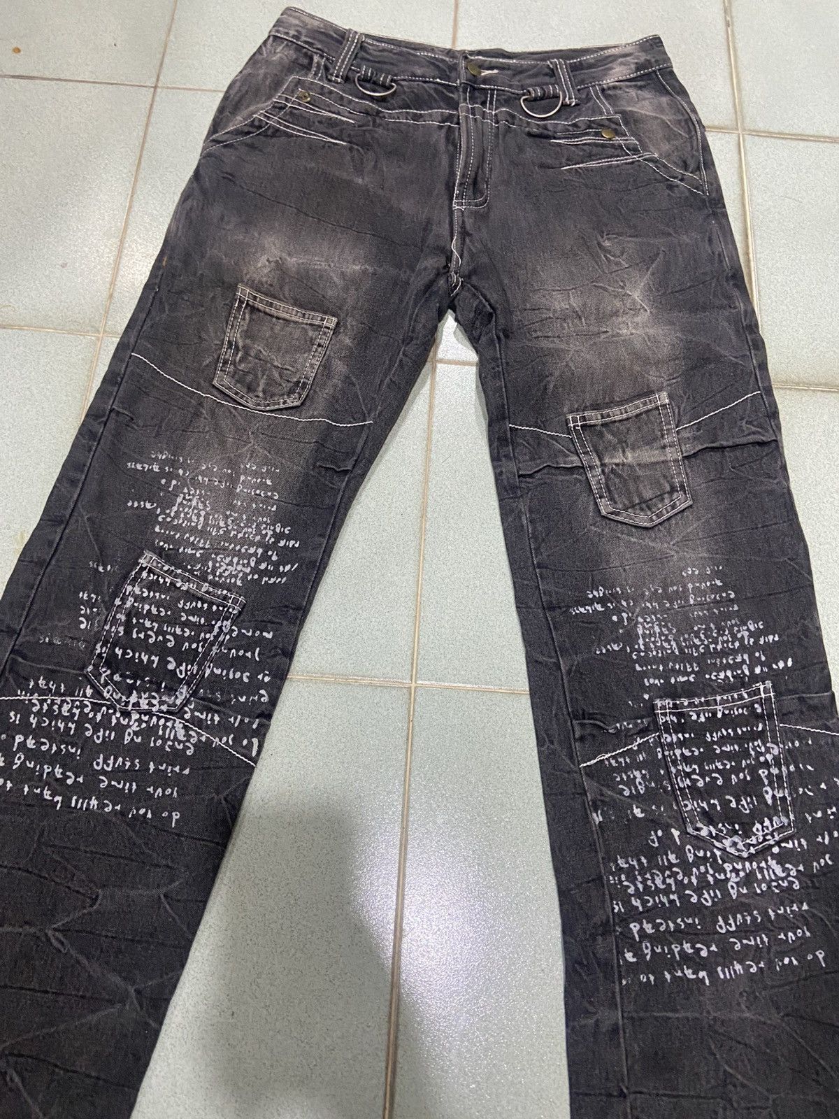 GOSTAR DE FUGA × JNCO Aston Design bush pant denim Size US 32 / EU 48 - 2 Thumbnail