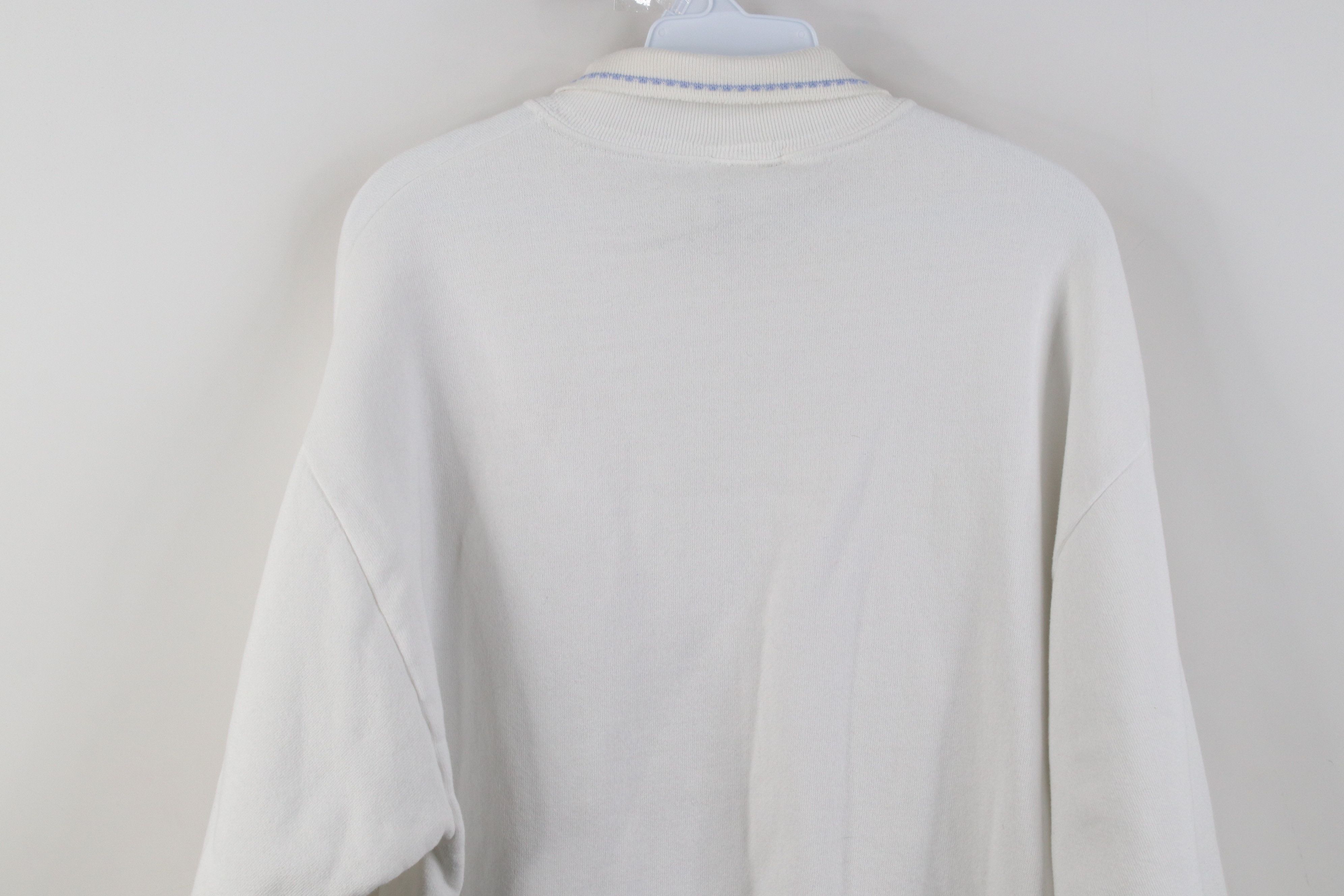Vintage Vintage 90s Streetwear Bunny Rabbit Collared Sweatshirt Size L / US 10 / IT 46 - 11 Thumbnail