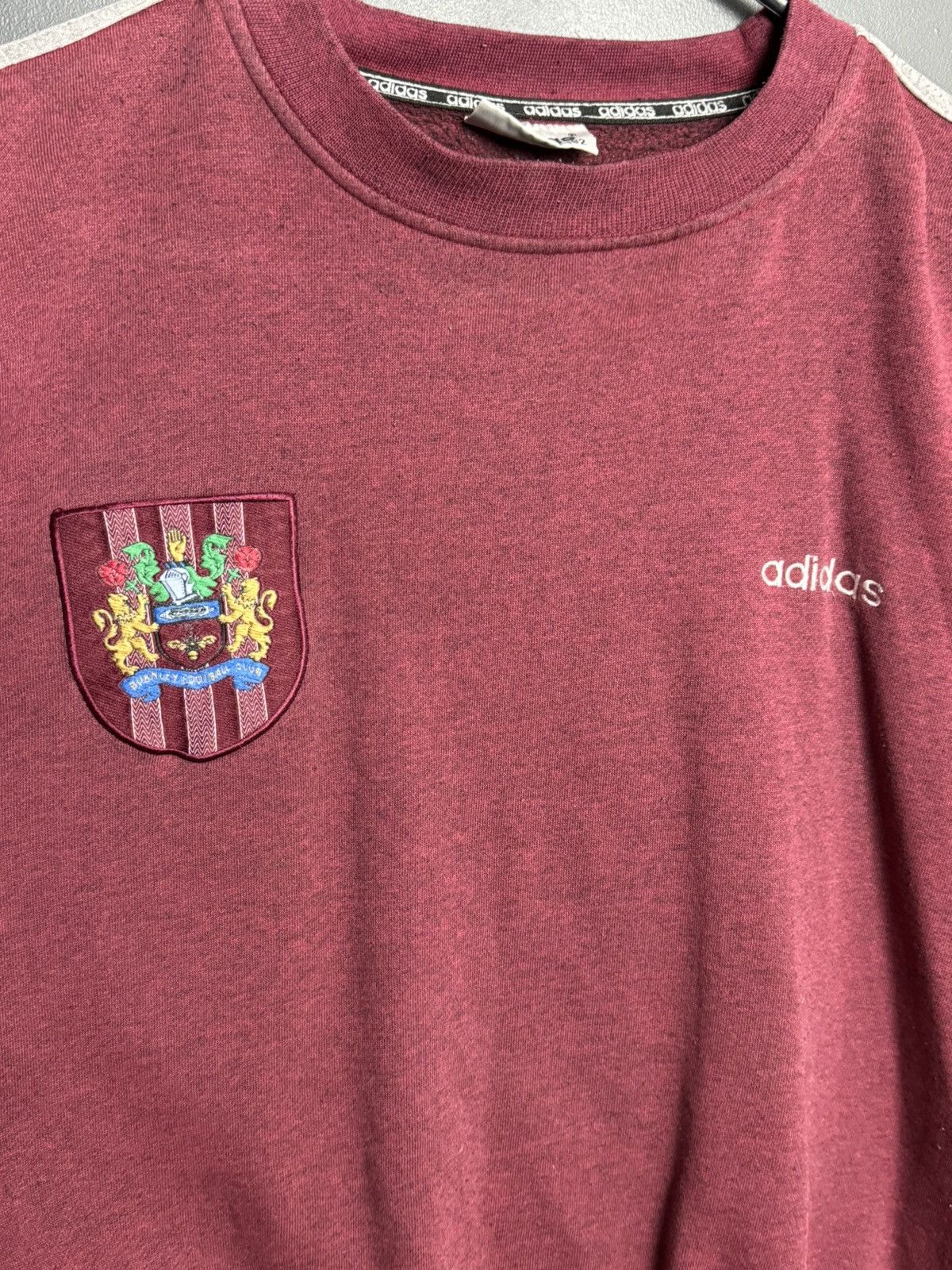 Adidas Vintage Burnley Training Football Sweatshirt Size US L / EU 52-54 / 3 - 3 Thumbnail