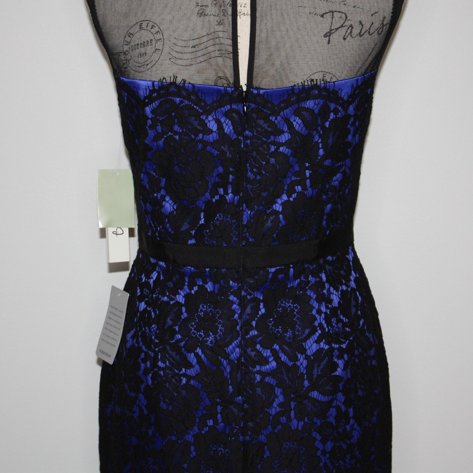 Other Eliza J Illusion Yoke Lace Overlay Sheath Dress MSRP $178 Size M / US 6-8 / IT 42-44 - 12 Thumbnail