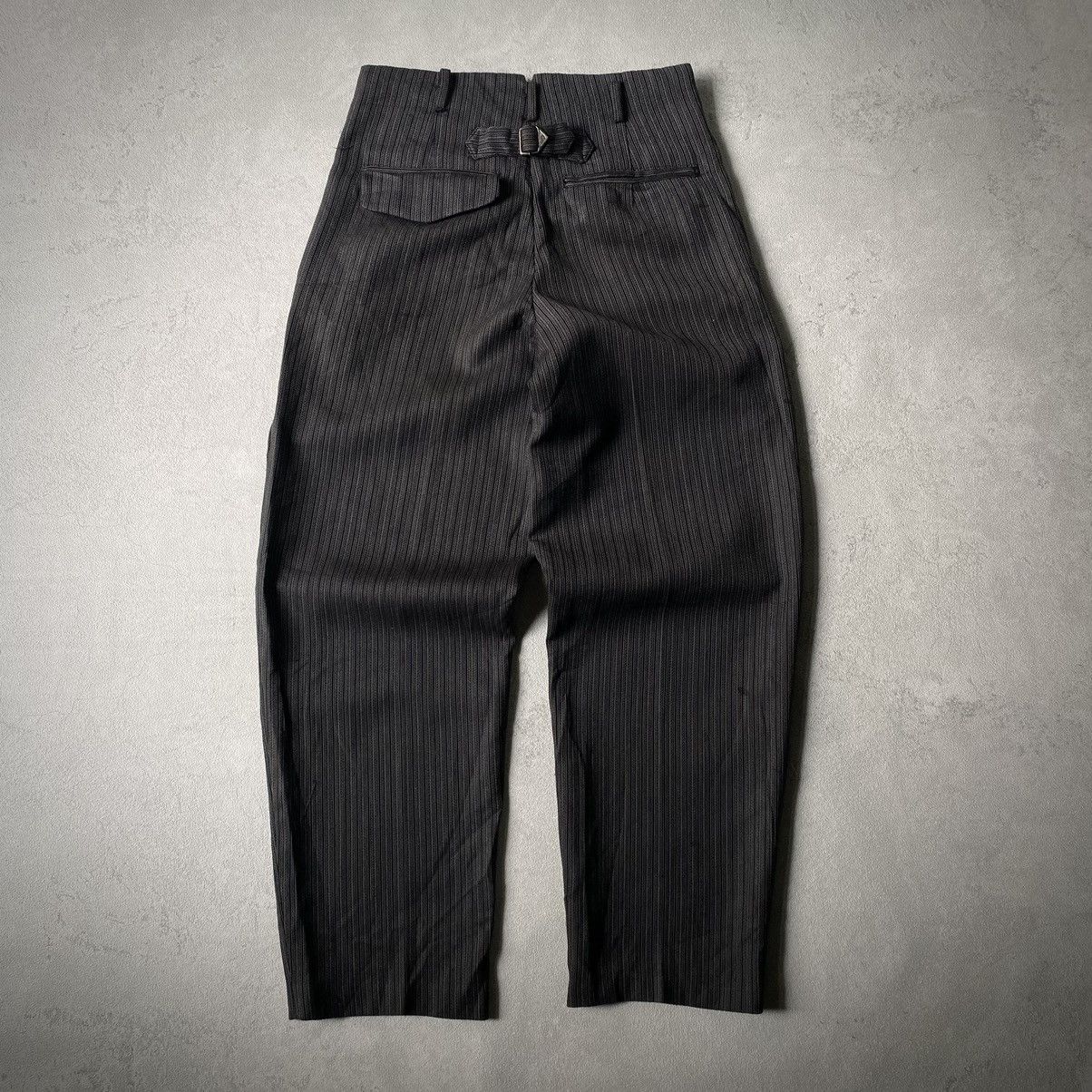 If Six Was Nine × Japanese Brand × Le Grande Bleu (L.G.B.) monsieur nicole by mitsuhiro matsuda trouser buckle back Size US 27 - 1 Thumbnail