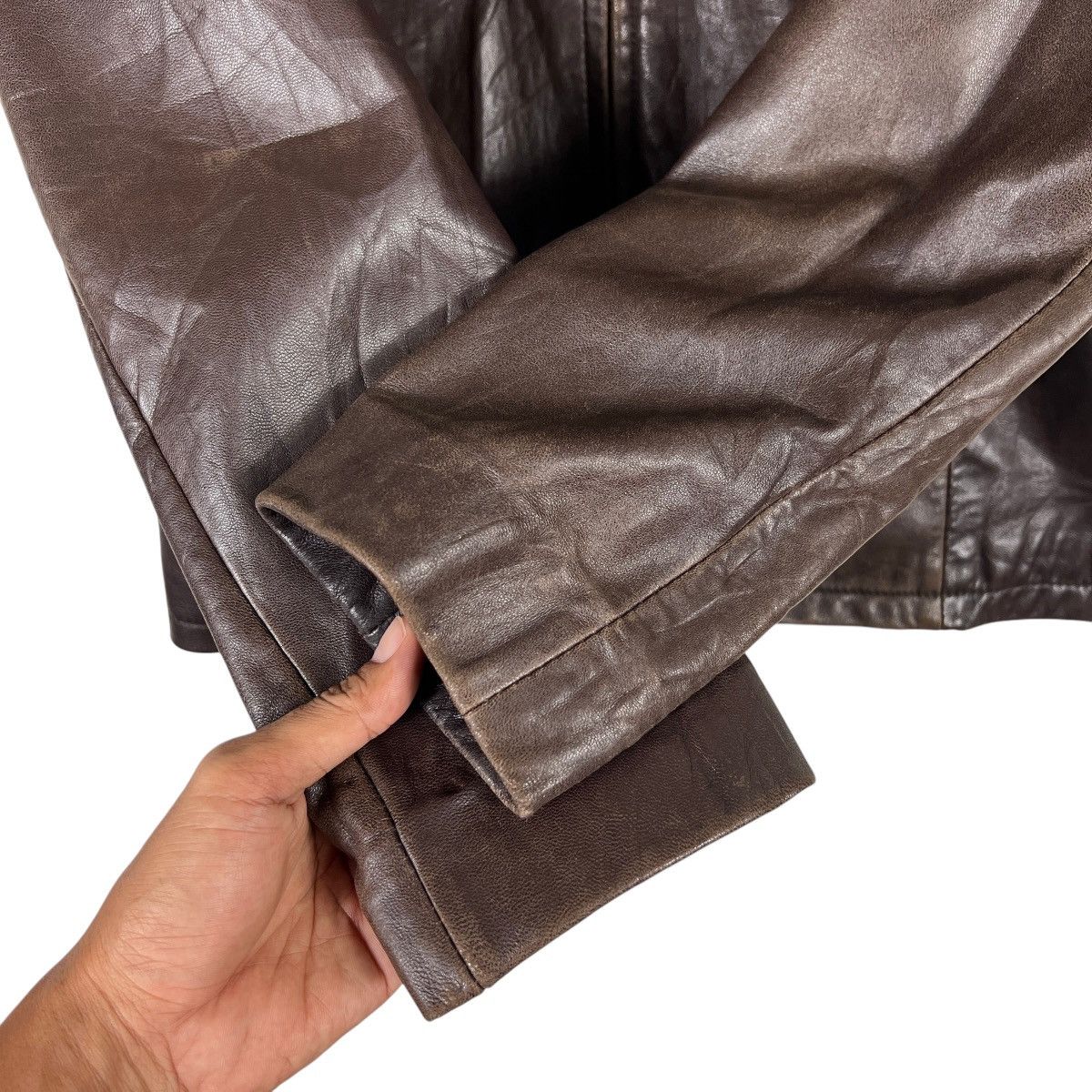 Banana Republic 🔥 RARE 80s-90s VINTAGE BANANA REPUBLIC LEATHER JACKET Size US M / EU 48-50 / 2 - 7 Thumbnail