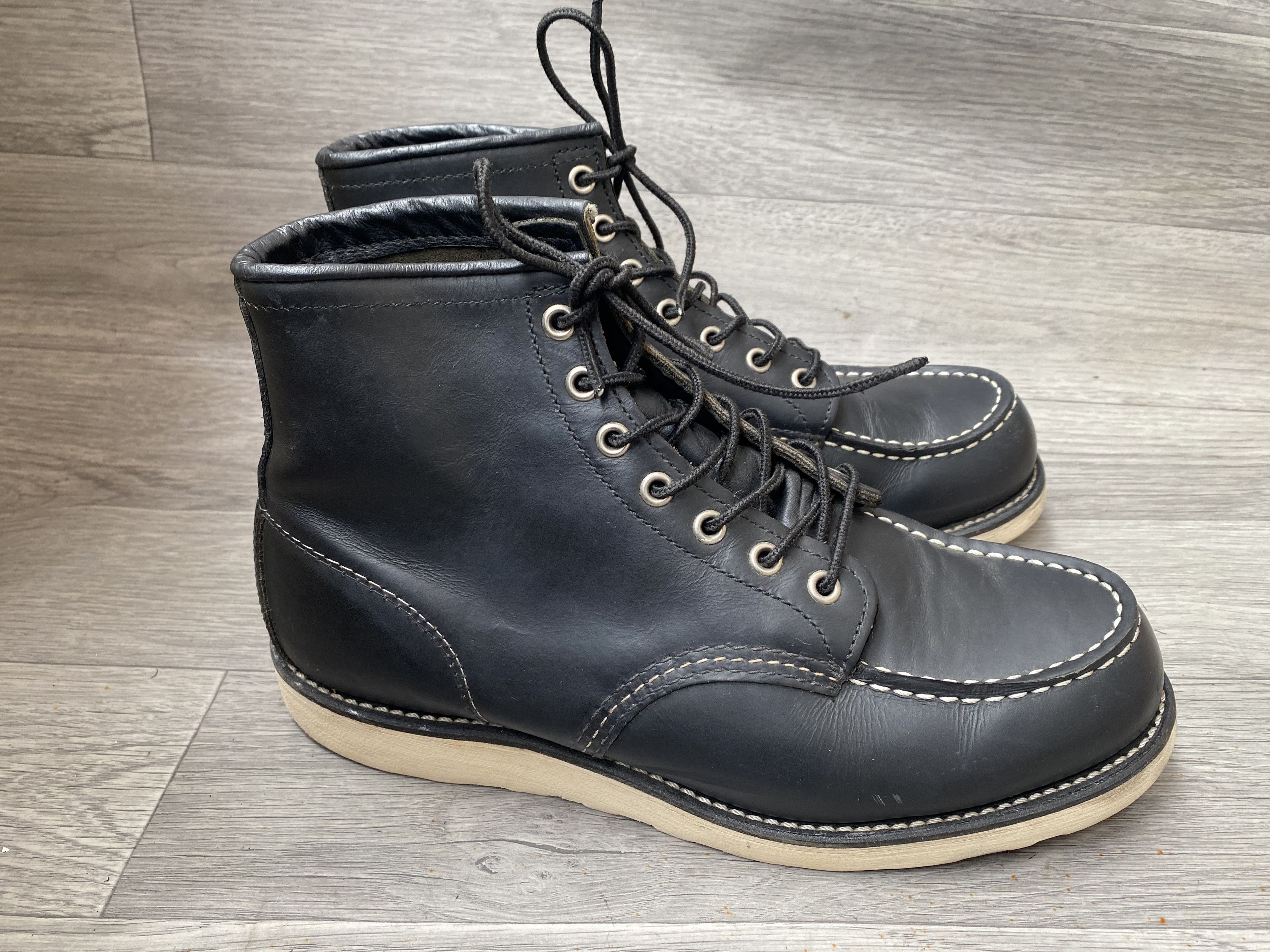 Red Wing Red wing moc-toe black leather boots us 8.5 Size US 8.5 / EU 41-42 - 7 Thumbnail