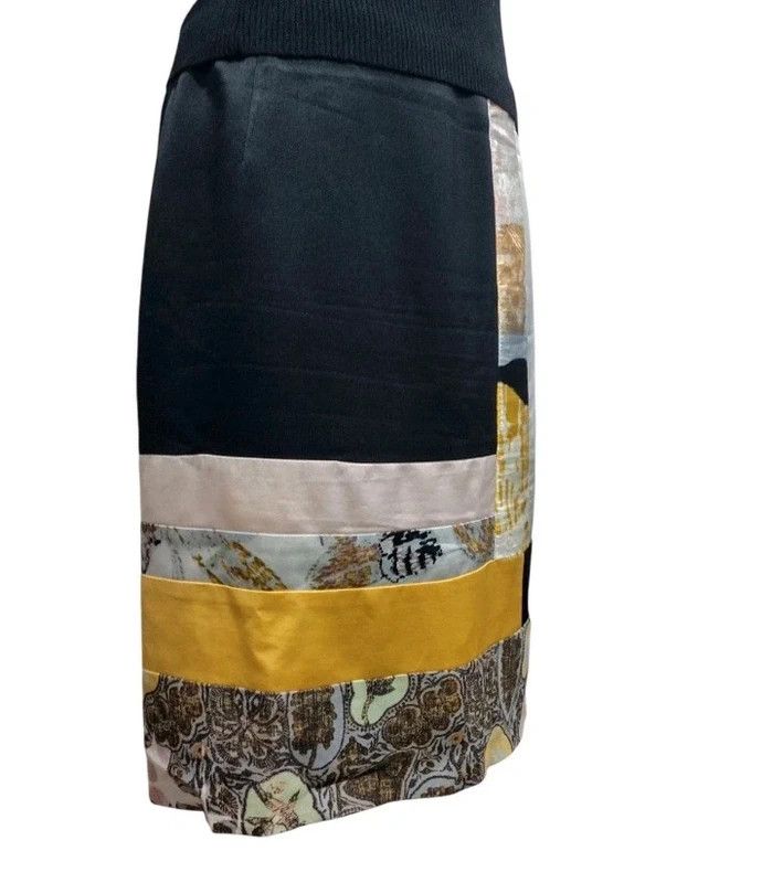 Christian Lacroix Vintage ChristianLacroix Patchwork Silk Skirt 90 Art Couture Size 30" / US 8 / IT 44 - 4 Thumbnail
