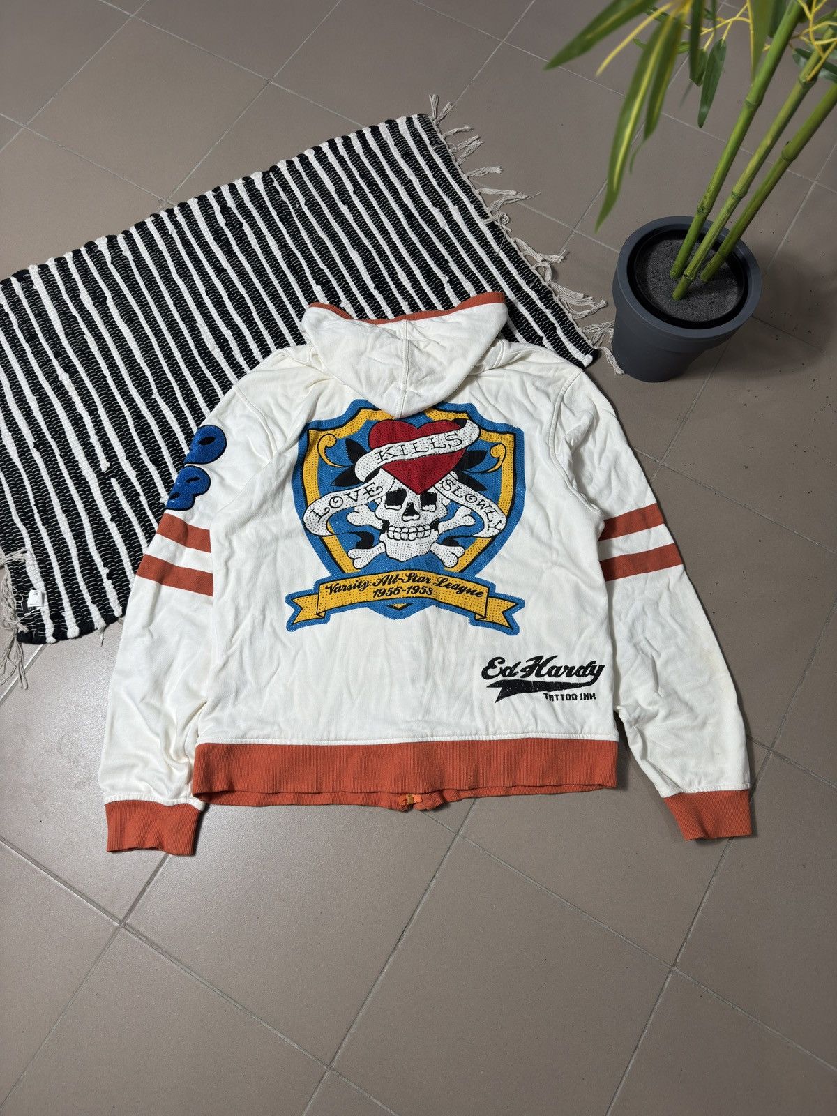 Ed Hardy VINTAGE ED HARDY 2000s ZIP UP CARDIGAN Size XXL / US 16-18 / IT 52-54 - 1 Thumbnail