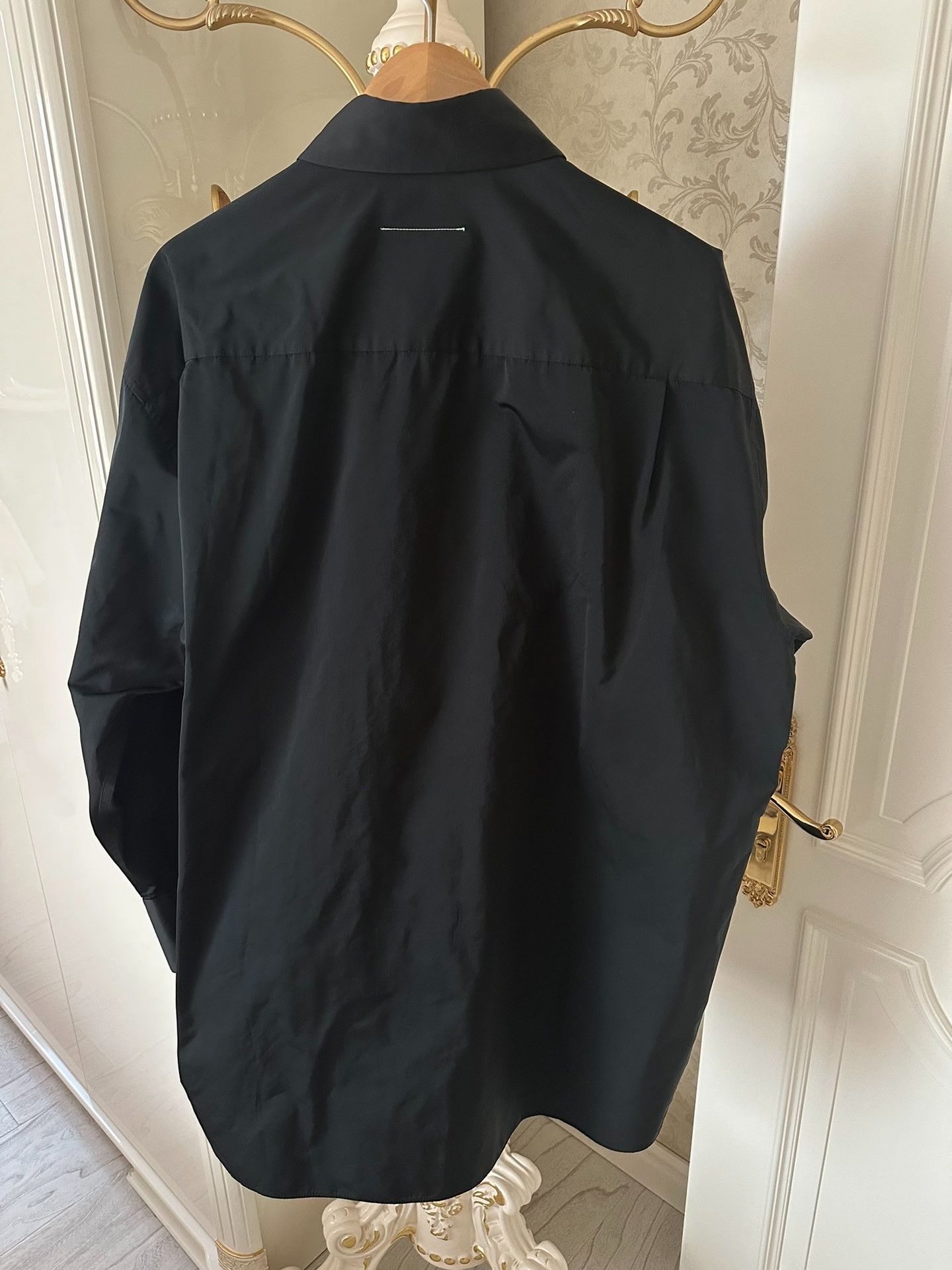 Maison Margiela Maison Margiela Show black nylon silhouette long-sleeved sh Size US M / EU 48-50 / 2 - 5 Thumbnail