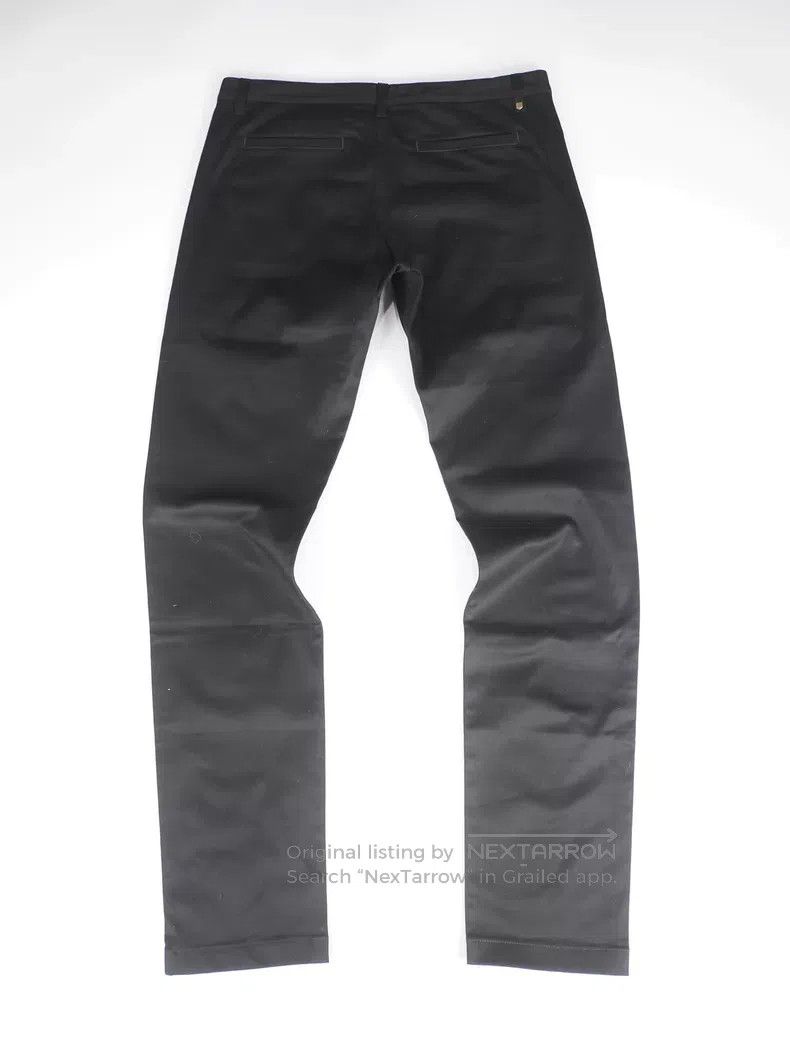 Saint Laurent Paris Saint Laurent Paris Black Slim Fit Cotton Pants Size US 33 - 2 Thumbnail