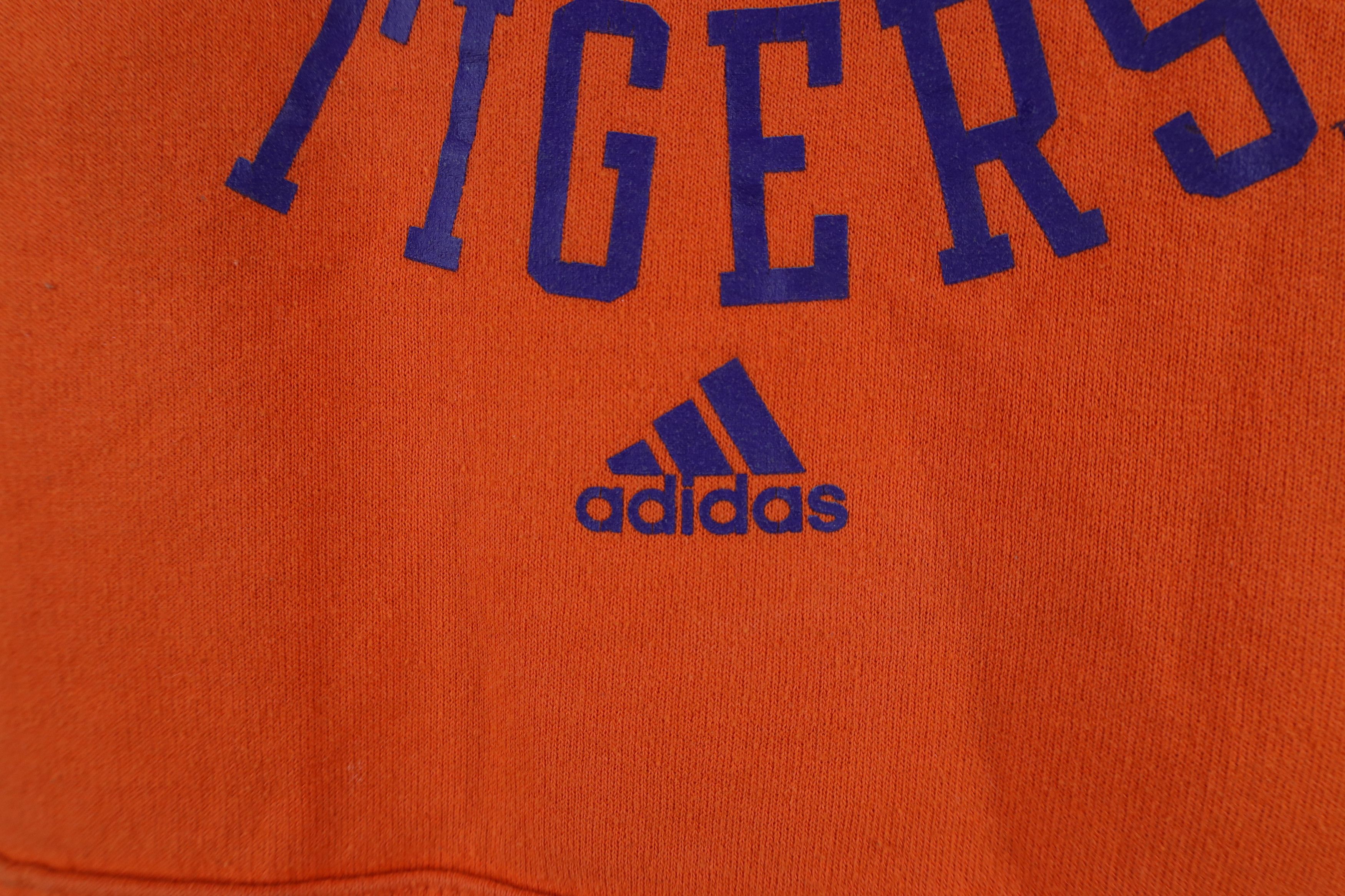 Adidas × Vintage Vintage Adidas Clemson University Football Hoodie Orange Size US M / EU 48-50 / 2 - 5 Thumbnail
